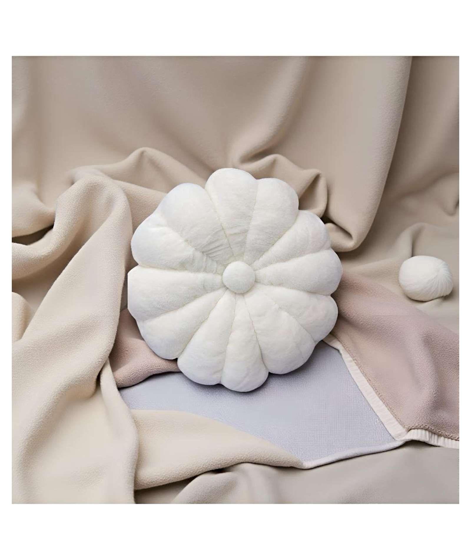 ALMOHADA COJIN FLOR BLANCO 50 CM-2