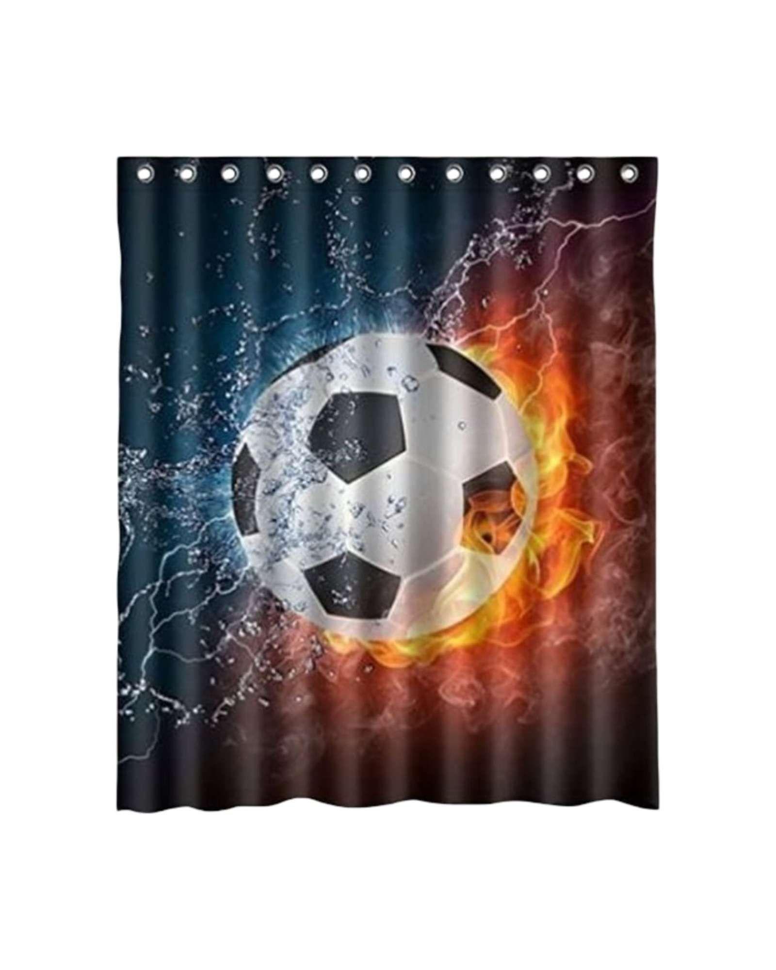 Juego de Cortina de Baño Tela Género + Forro Impermeable T21-4