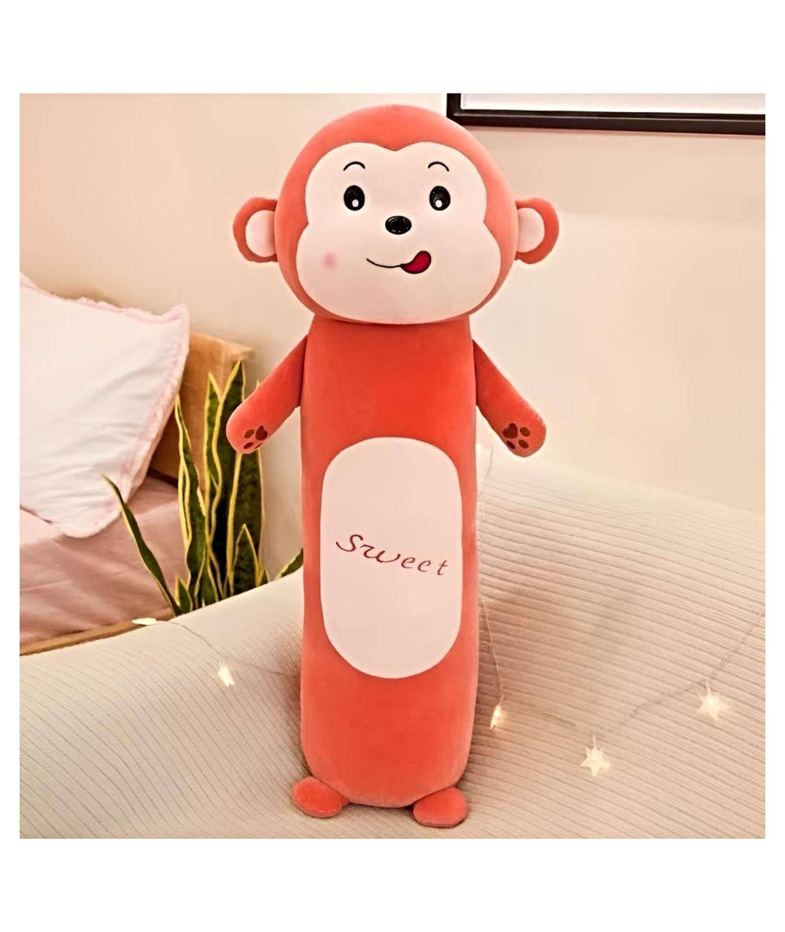 ALMOHADA COJIN PELUCHE MONO CAFE-2