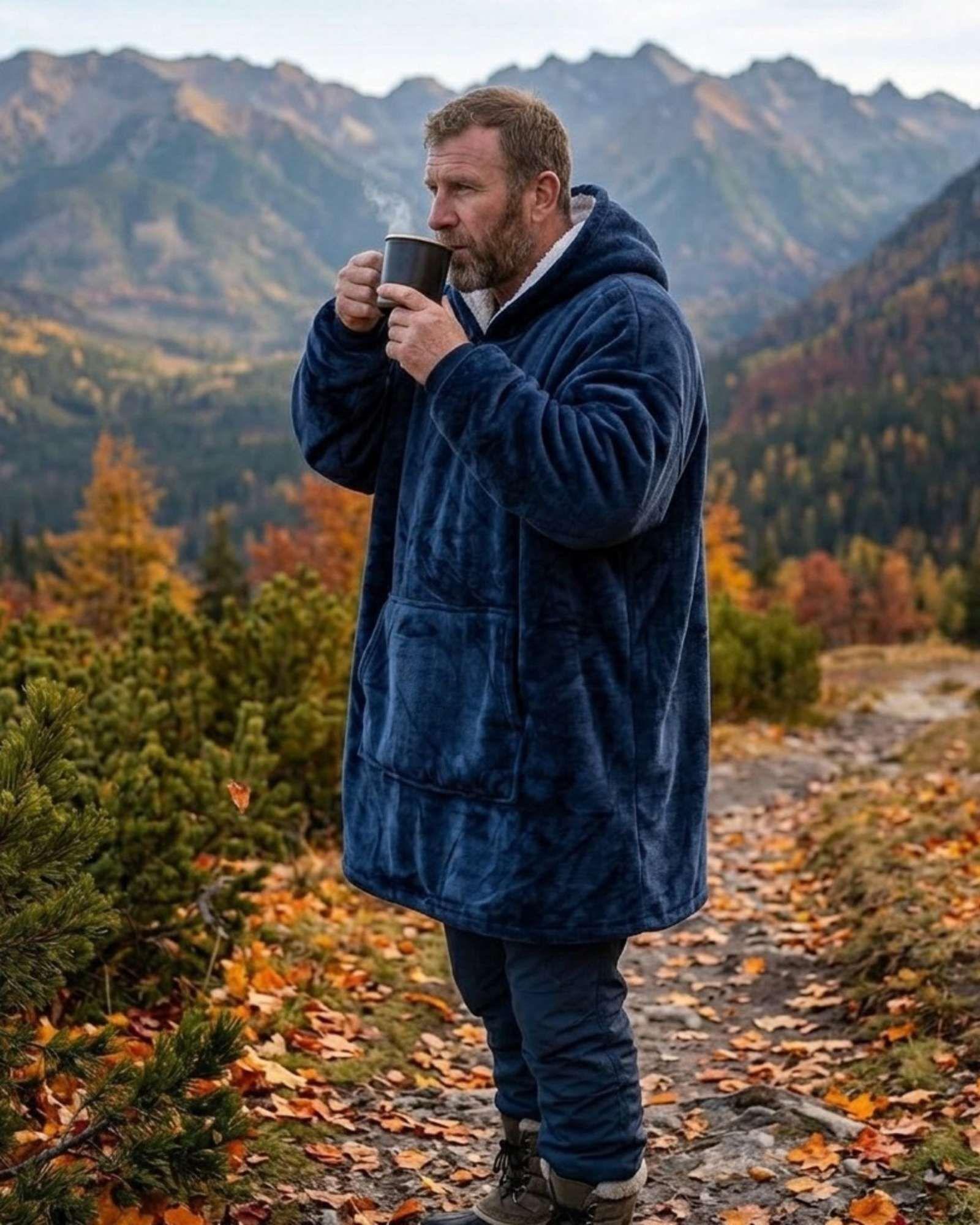 Polerón Gigante Hoodie Fleece con Chiporro Extra Suave y Térmico02-2