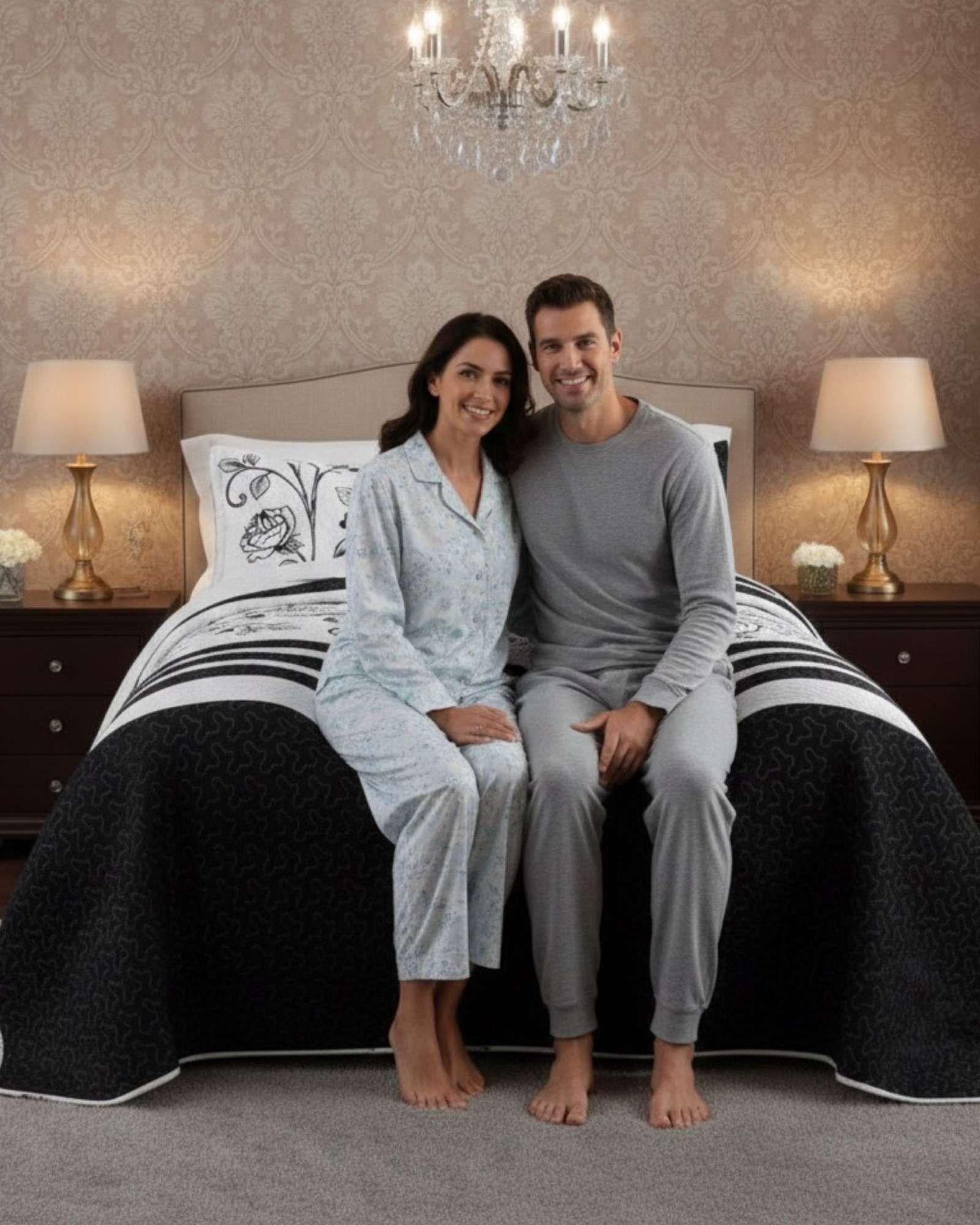 CUBRECAMA QUILT CON SHERPA 2 PLAZA 230 CM X 250 CM B05-2