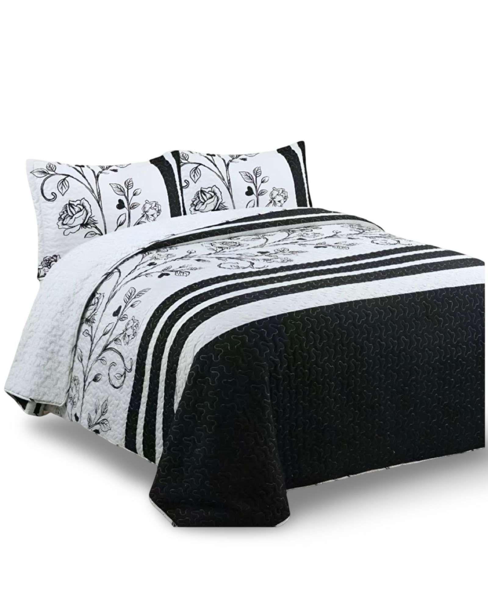 CUBRECAMA QUILT CON SHERPA 2 PLAZA 230 CM X 250 CM B05-4