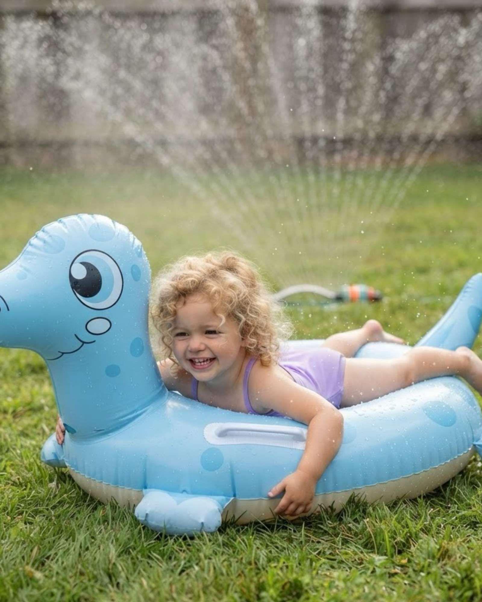 Flotador Infantil Inflable con Asas Diseño Animal para Piscina3-4