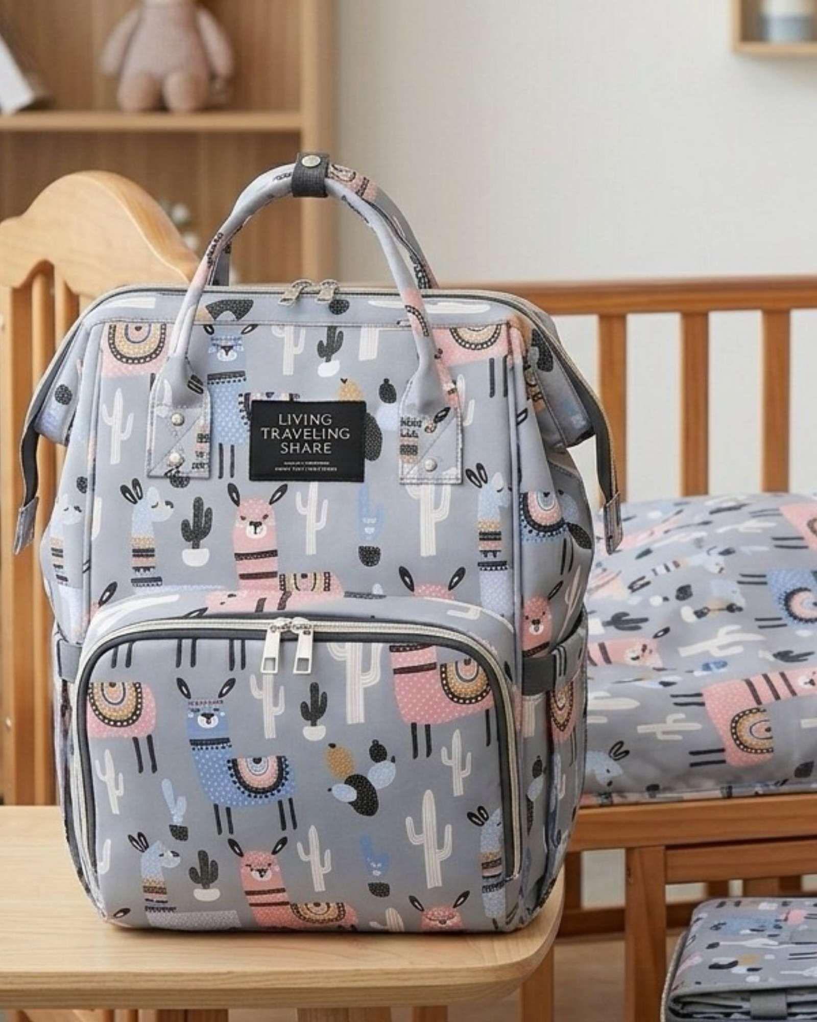 Mochila Maternal Bolso Pañalera Térmica Impermeable Premium 04-1