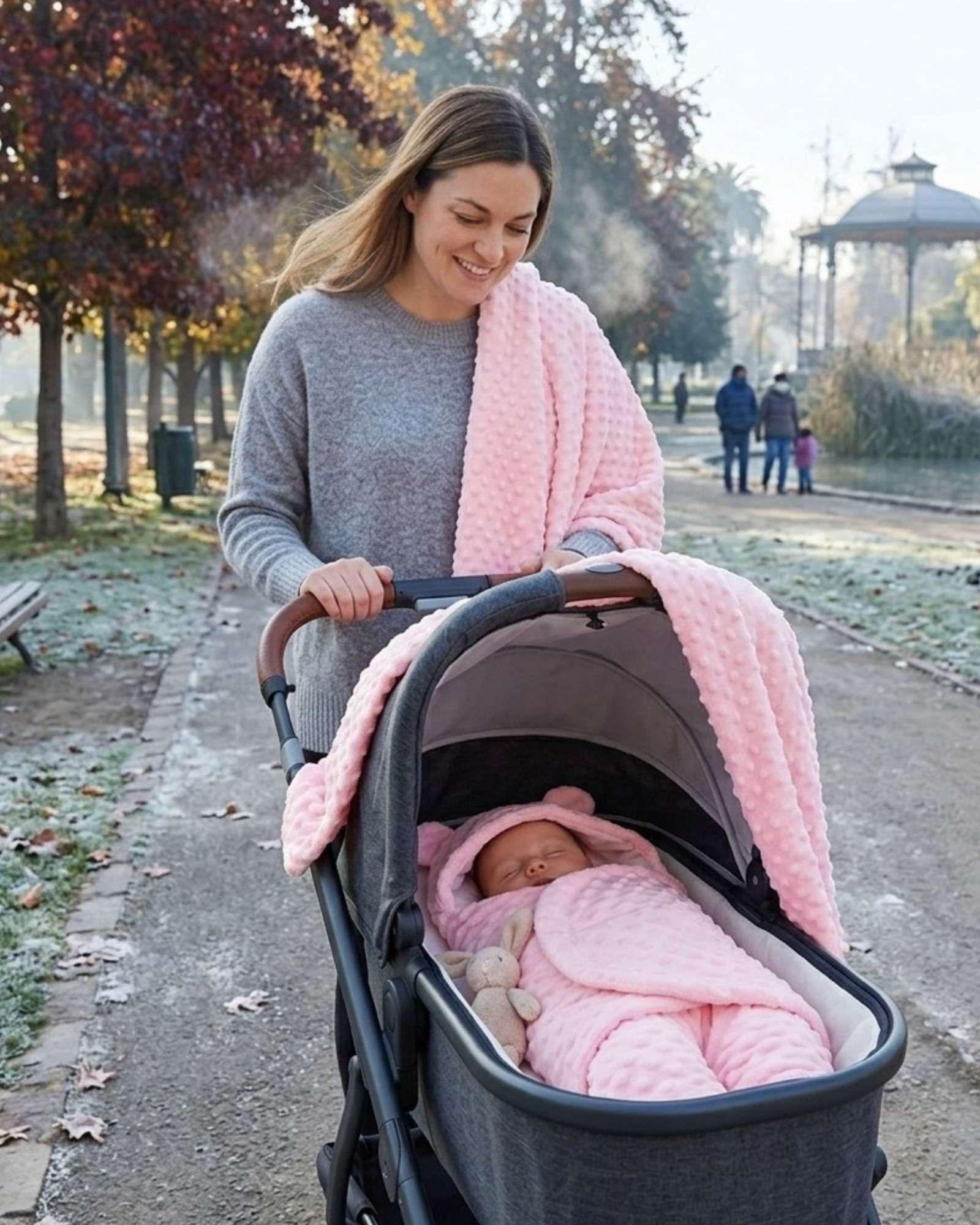 Saco de Dormir Térmico para Bebé Diseño Oso con Orejitas A02-2
