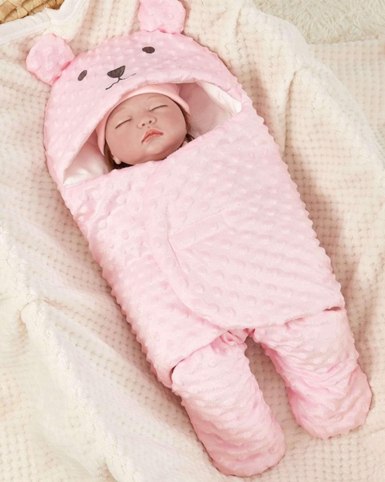 Saco de Dormir Térmico para Bebé Diseño Oso con Orejitas A02-4