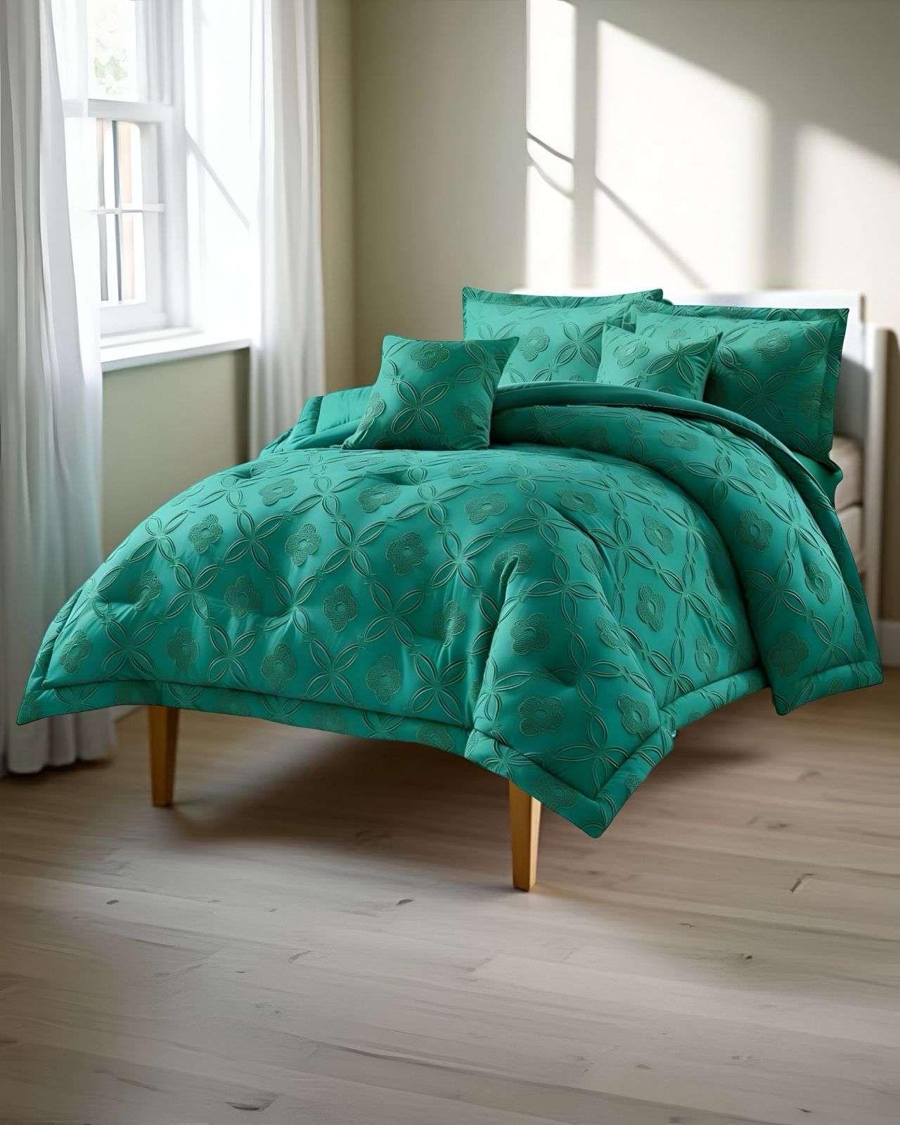 Quilt Decorativo Plaza y Media Cubrecama de Verano con Diseño Exclusivo 03-3