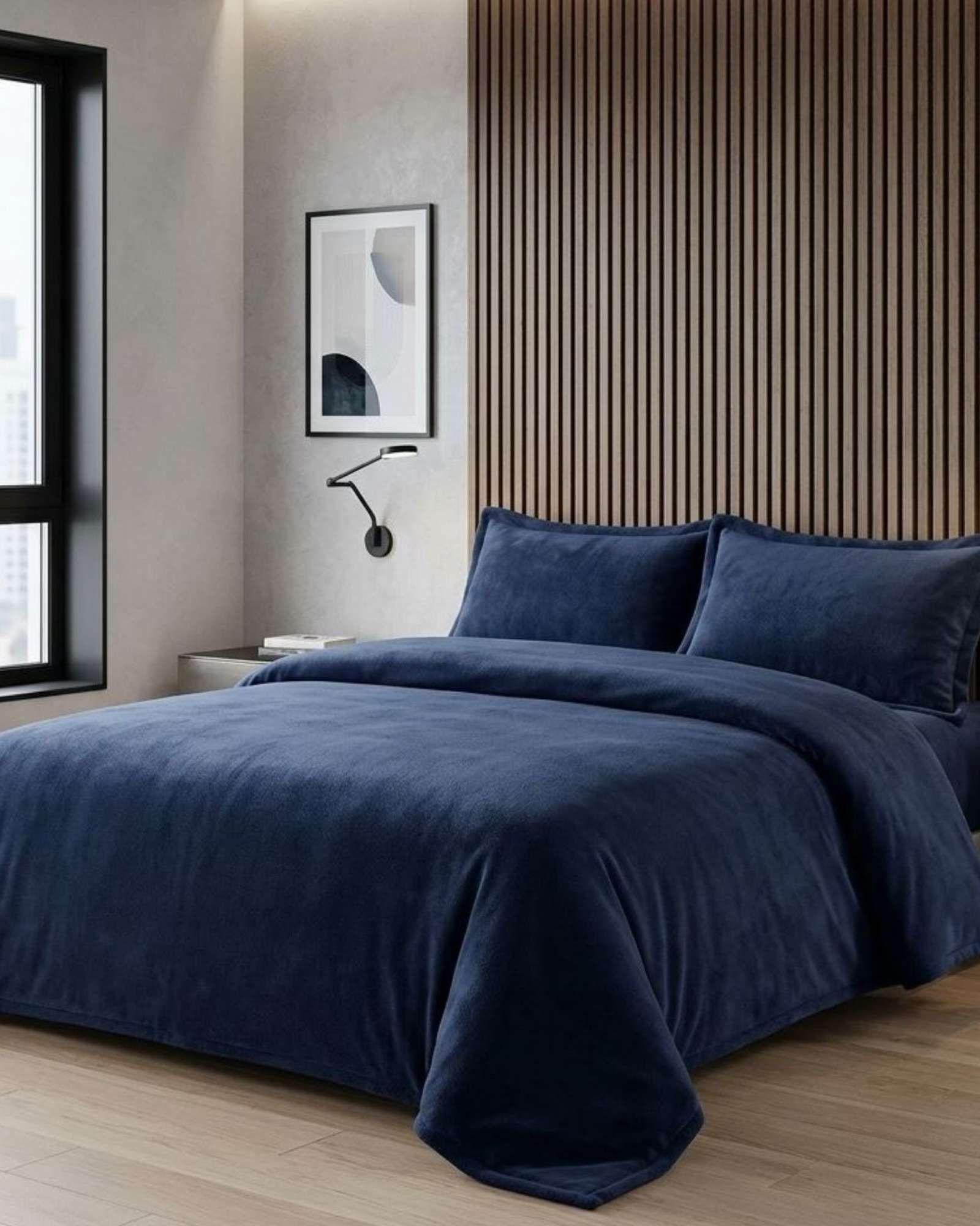 Set de Sábanas de Polar Invierno Térmicas Suavidad Premium King A04-2