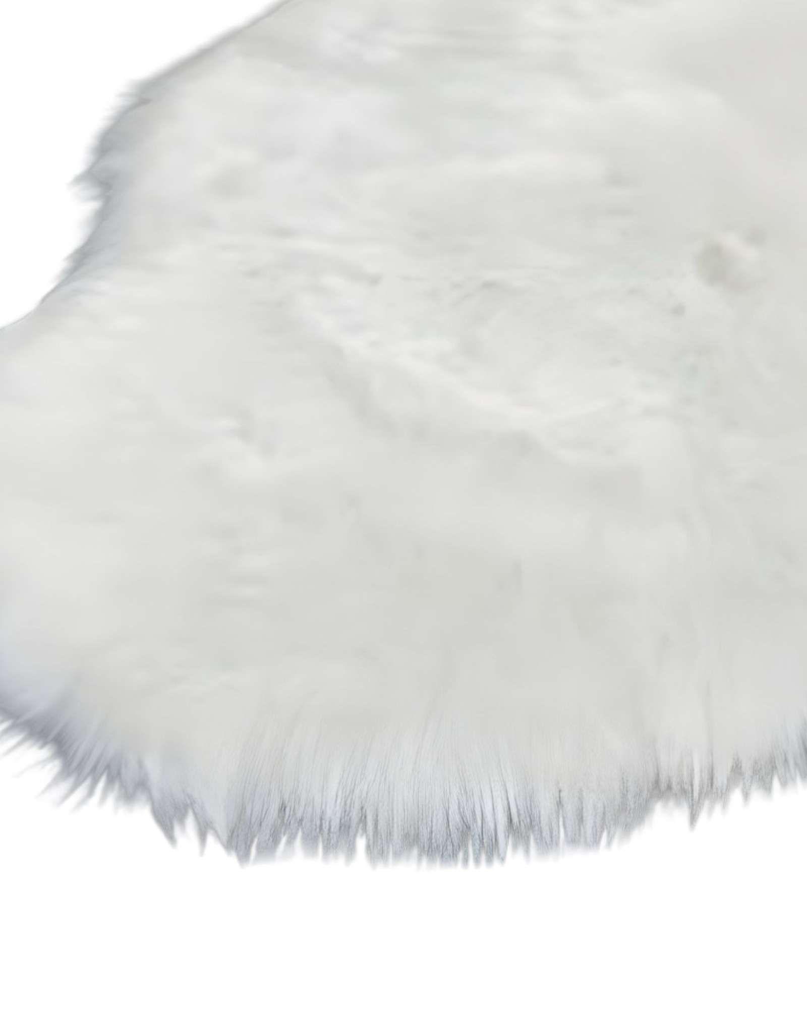 ALFOMBRAS DECORATIVAS IMITACION PIEL DE CONEJO BLANCA-2