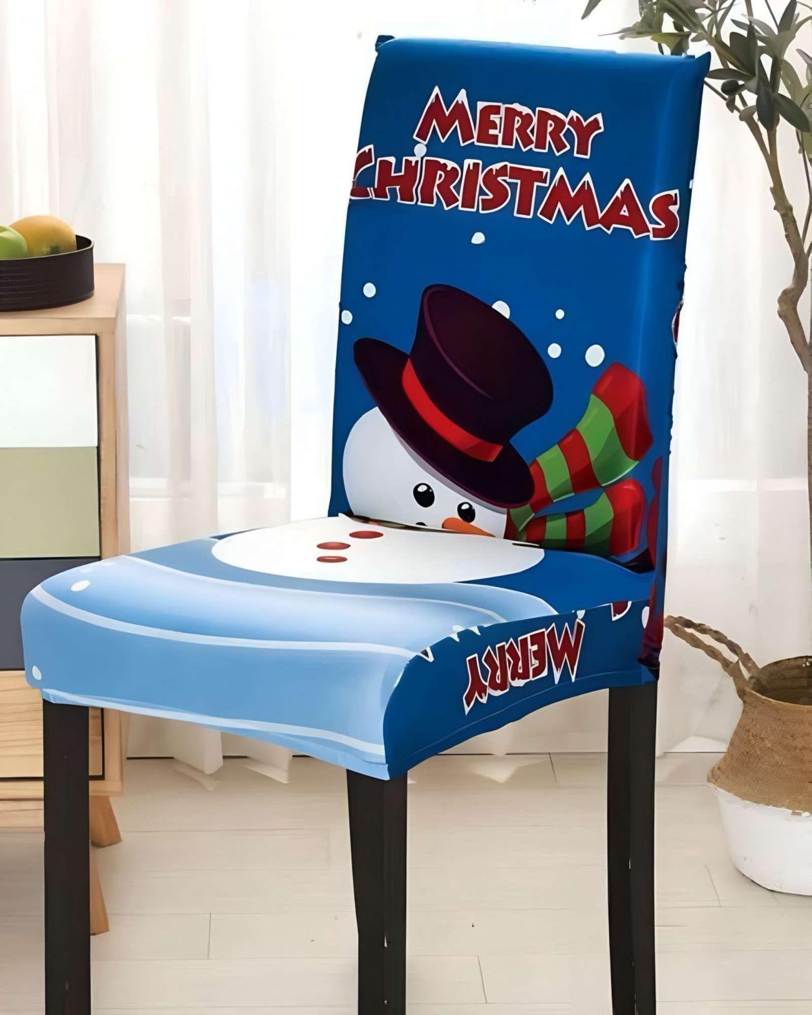 SET DE 6 FUNDAS PARA SILLAS DISEÑO NAVIDAD R11-1