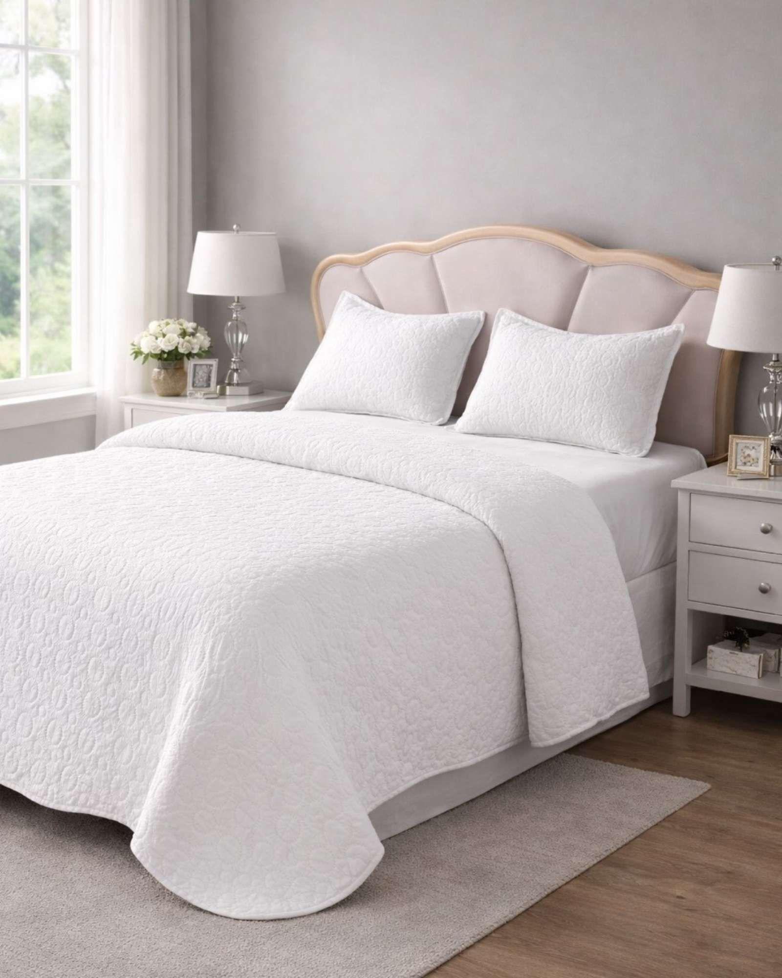 SABANA CON CUBRECAMA DE VERANO KING + 2 ALMOHADAS s61-2