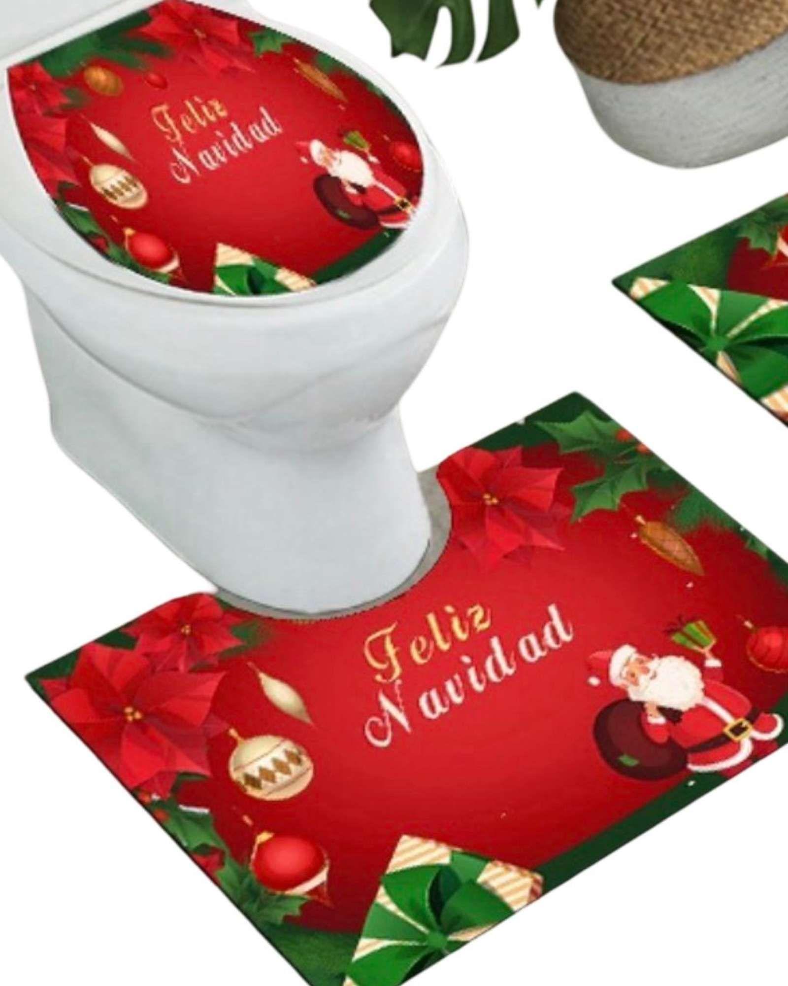 Juego de Alfombra de baño de Navidad 3 piezas A1-2