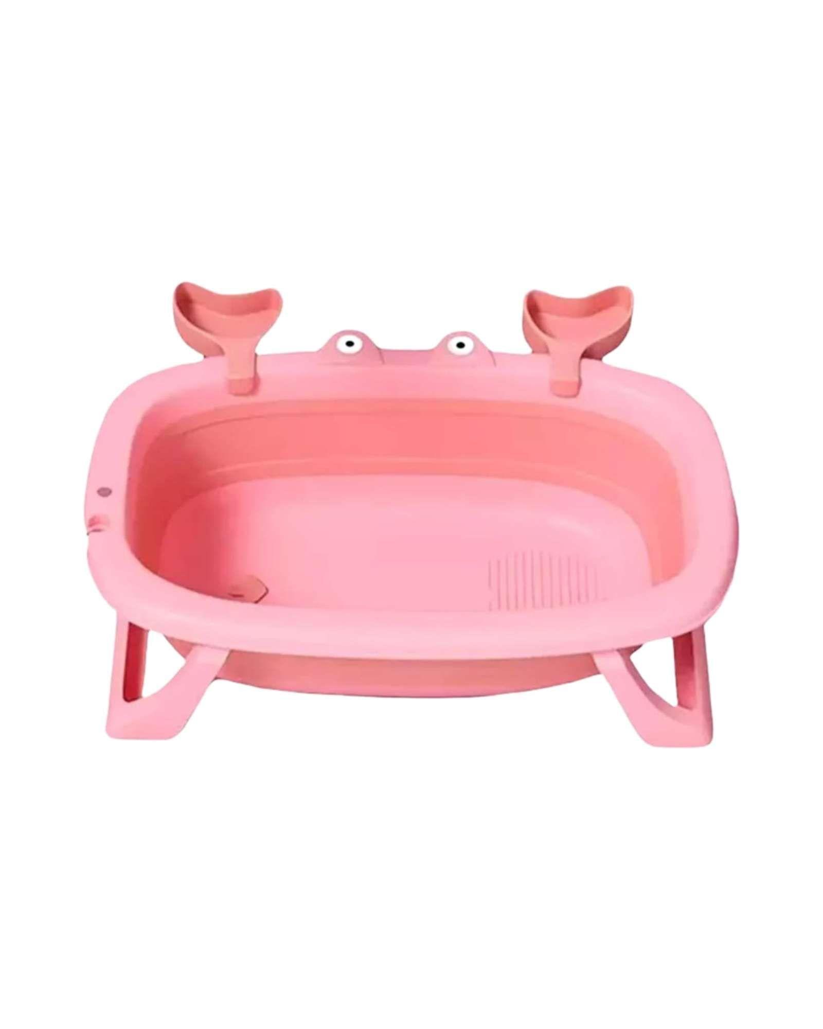 BAÑERA INFANTIL PLEGABLE CANGREJO ROSA-2