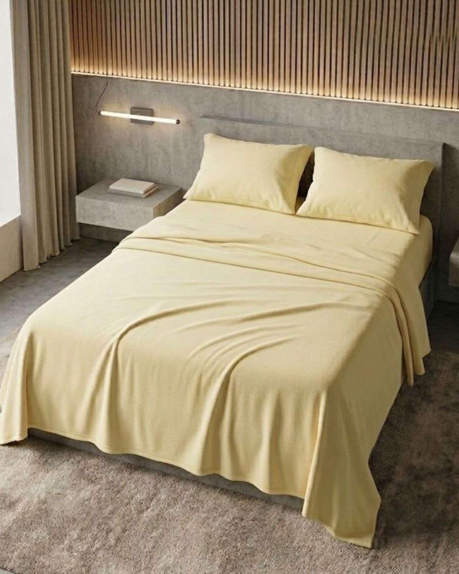 Set de Sábanas de Polar Invierno Térmicas Suavidad Premium Superking B02-2