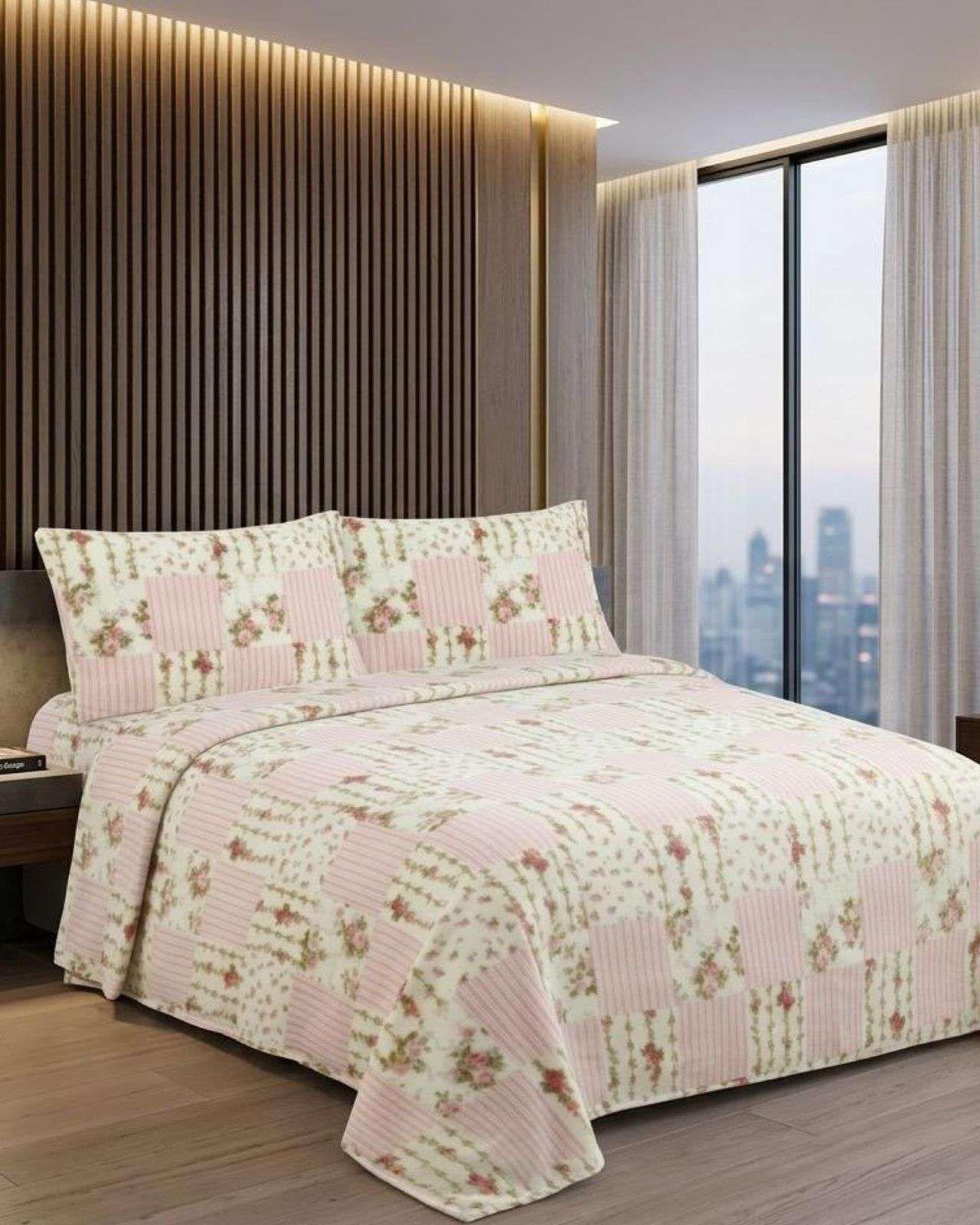 Juego de Sábanas De Polar Térmicas Invierno king Diseño Moderno A2-3