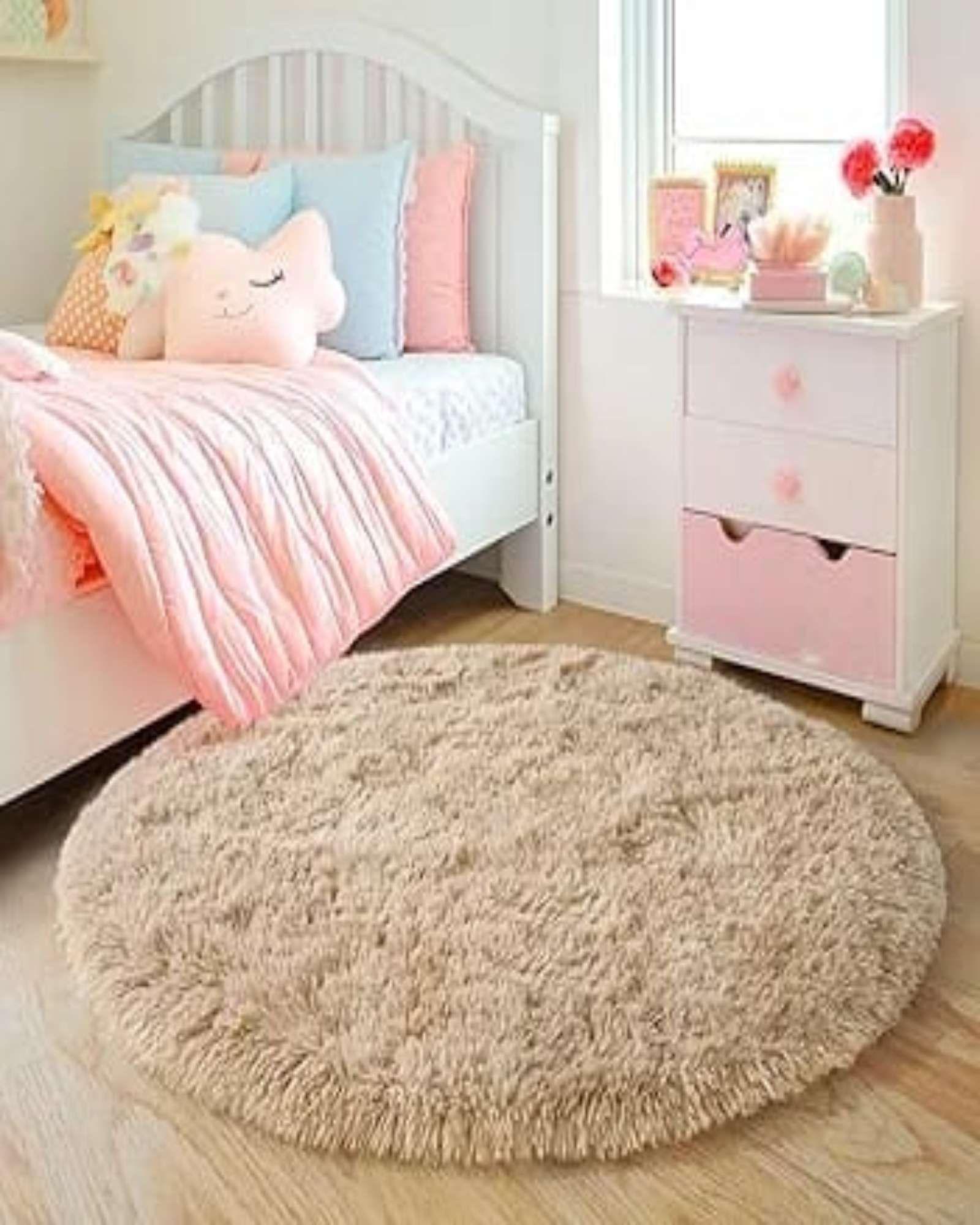 Alfombra Redonda 150 cm Textura Soft para Espacios Modernos 03-2