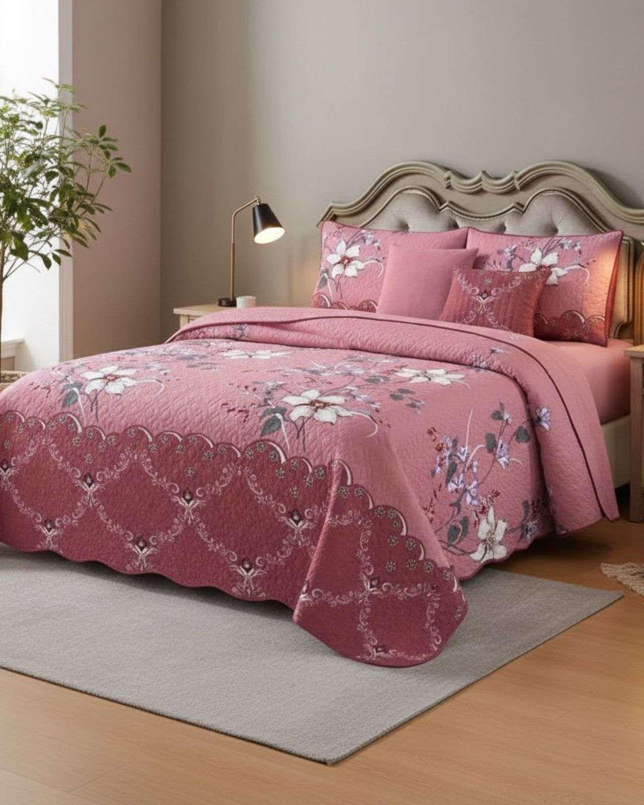 SABANA CON CUBRECAMA DE VERANO KING + 2 ALMOHADAS s71-2