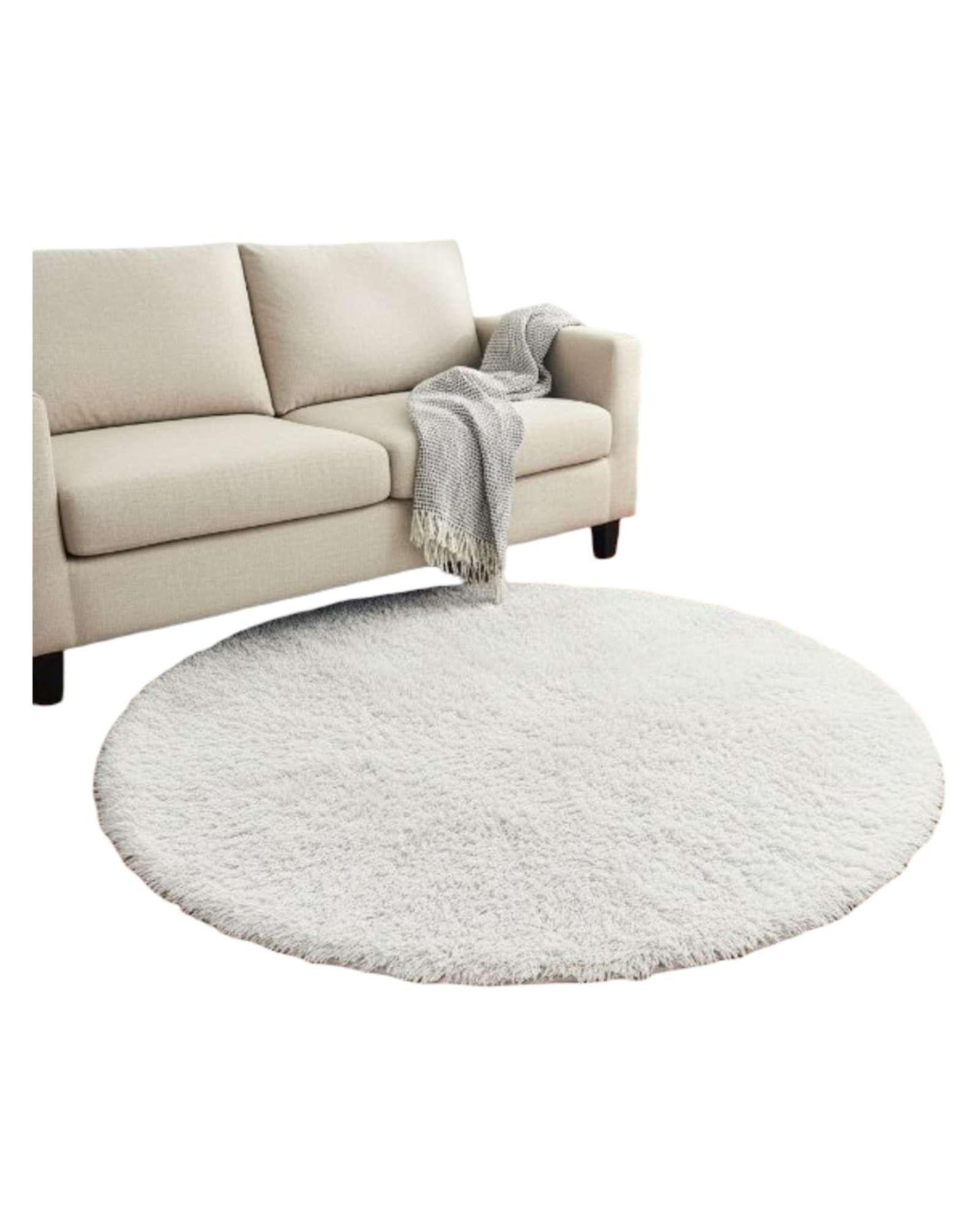 Alfombra Redonda 150 cm Textura Soft para Espacios Modernos 05-3