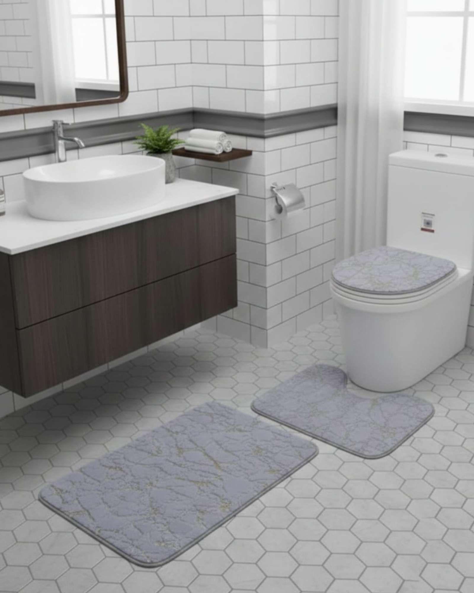 SET DE BAÑO 3 PIEZAS DISEÑO MÁRMOL PREMIUM A5-2