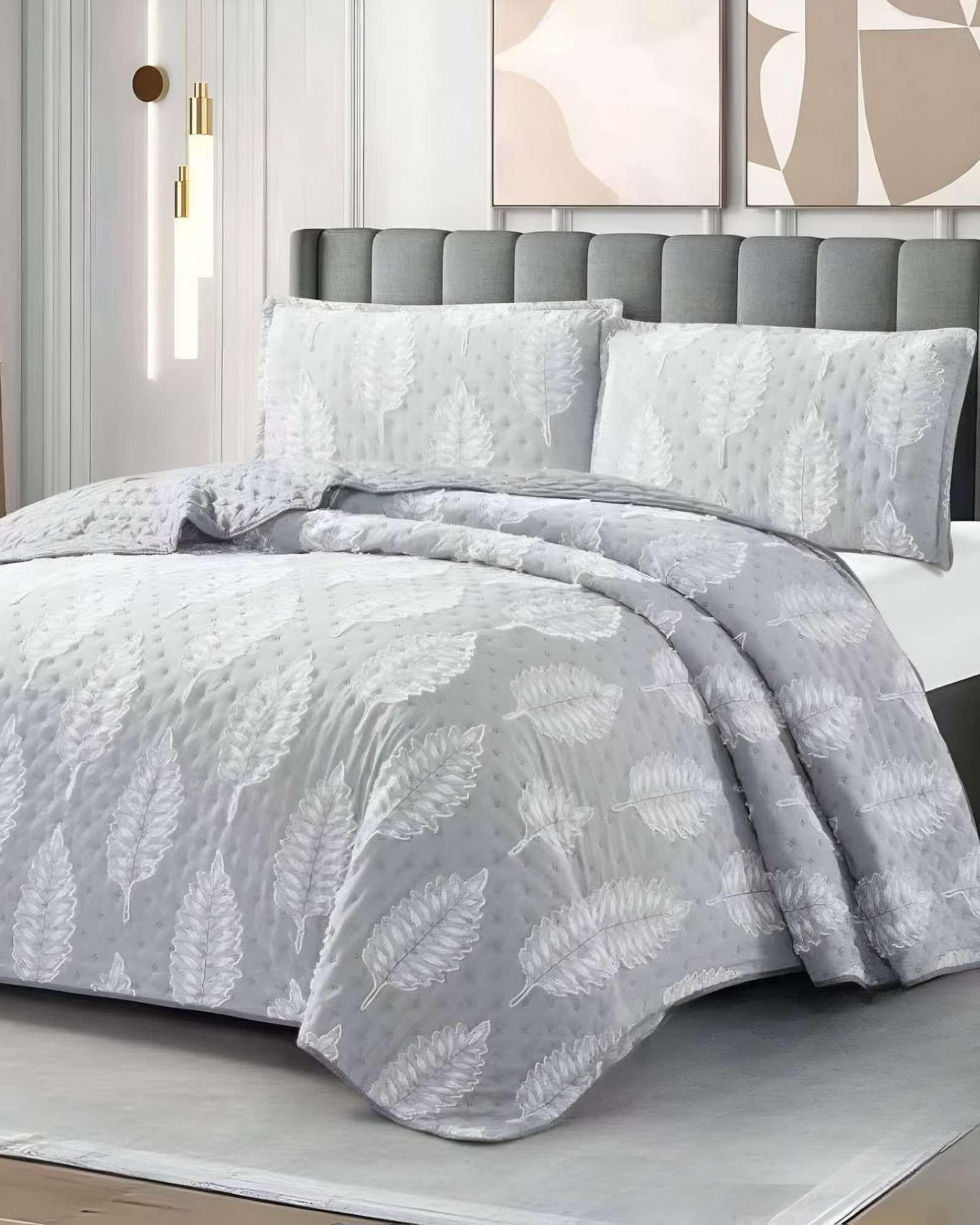 CUBRECAMA QUILT DELGADO TUFTING DE LUJO SUAVE KING T6-3