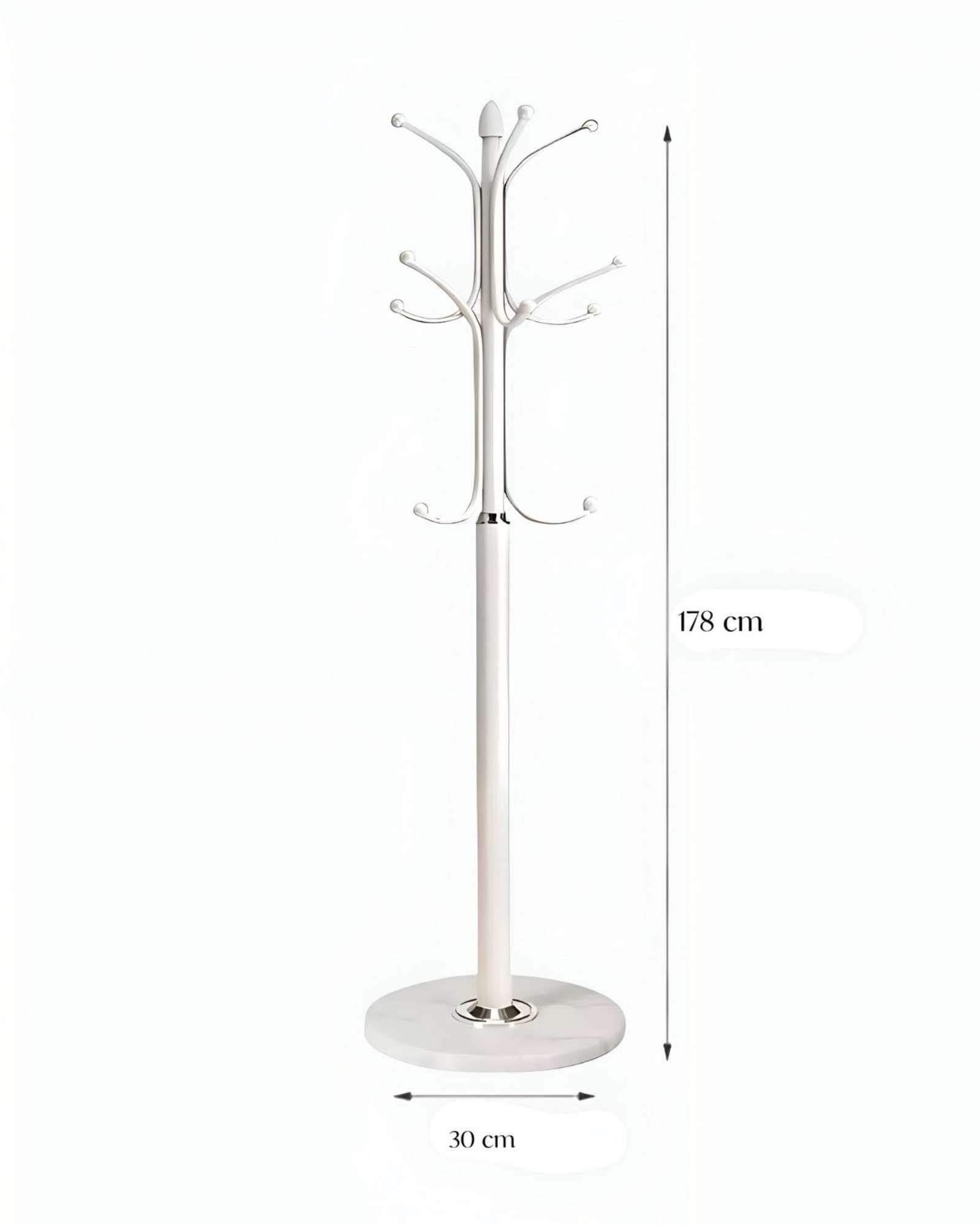 PERCHERO DE PIE COLGADOR DE ROPA Y ACCESORIOS BLANCO-3