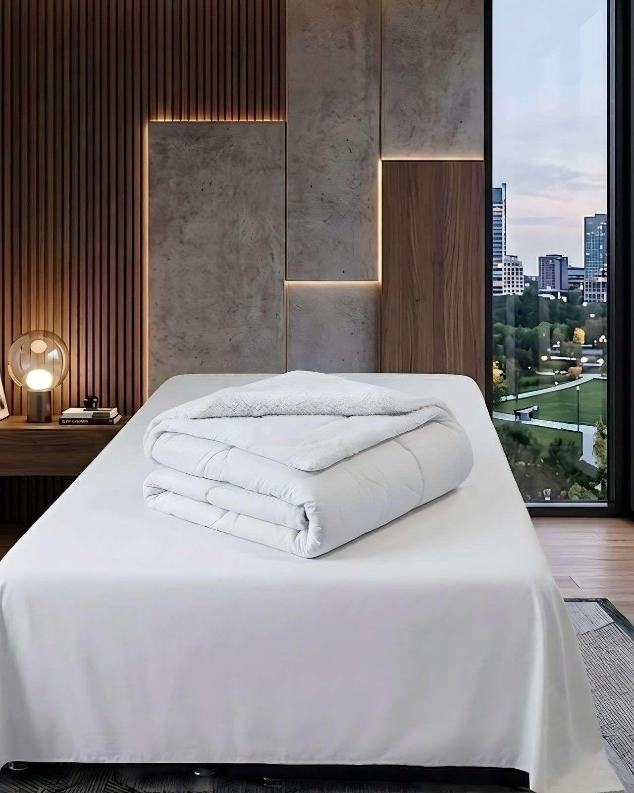 Plumón Delgado Invierno Sherpa  Suave  Premium 2  Plaza  200x230cma05-4