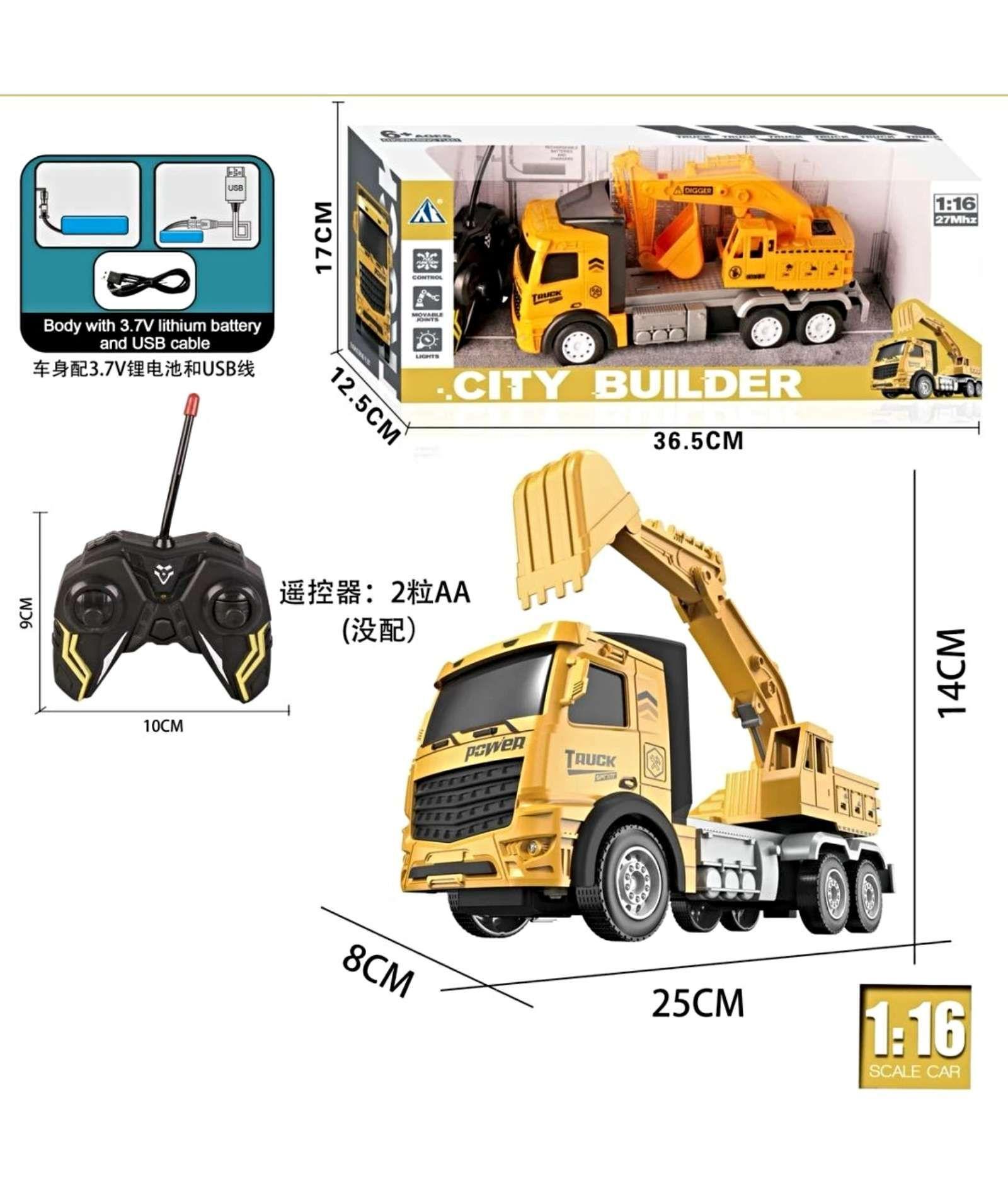 Excavadora recargable con control remoto-2