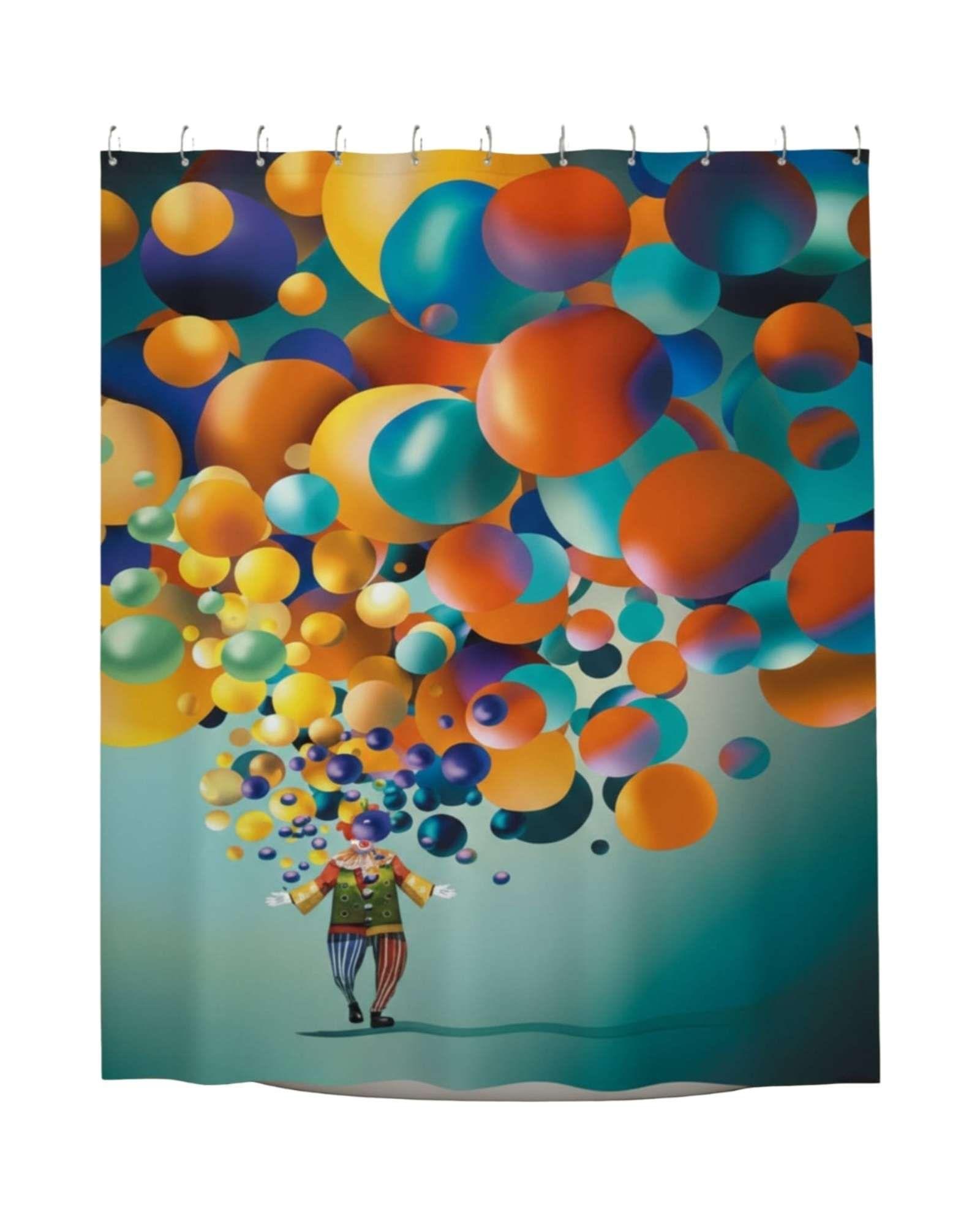 Juego de Cortina de Baño Tela Género + Forro Impermeable T39-4