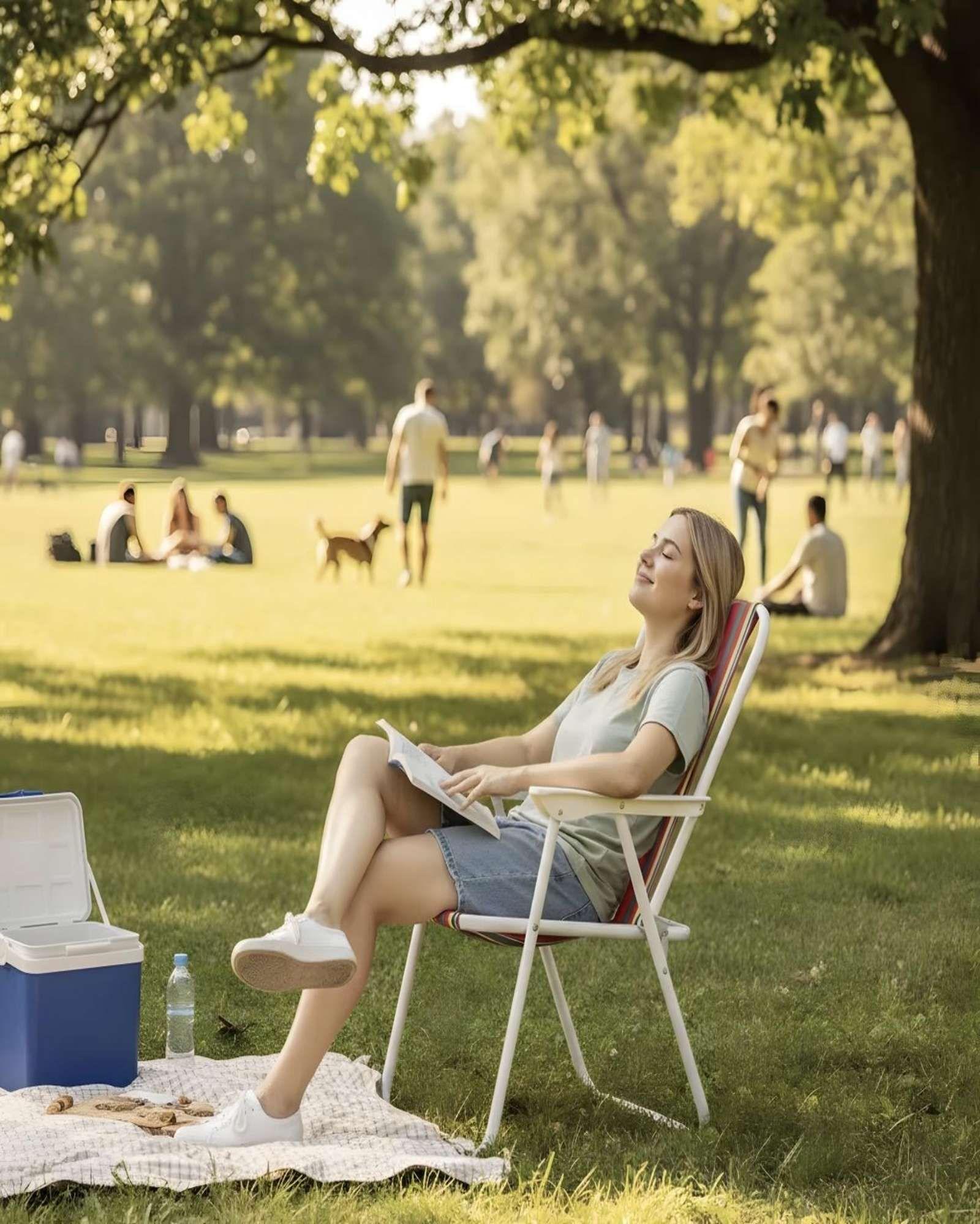 Pack de 2 Sillas De Playa o Camping Plegable Multicolor-3