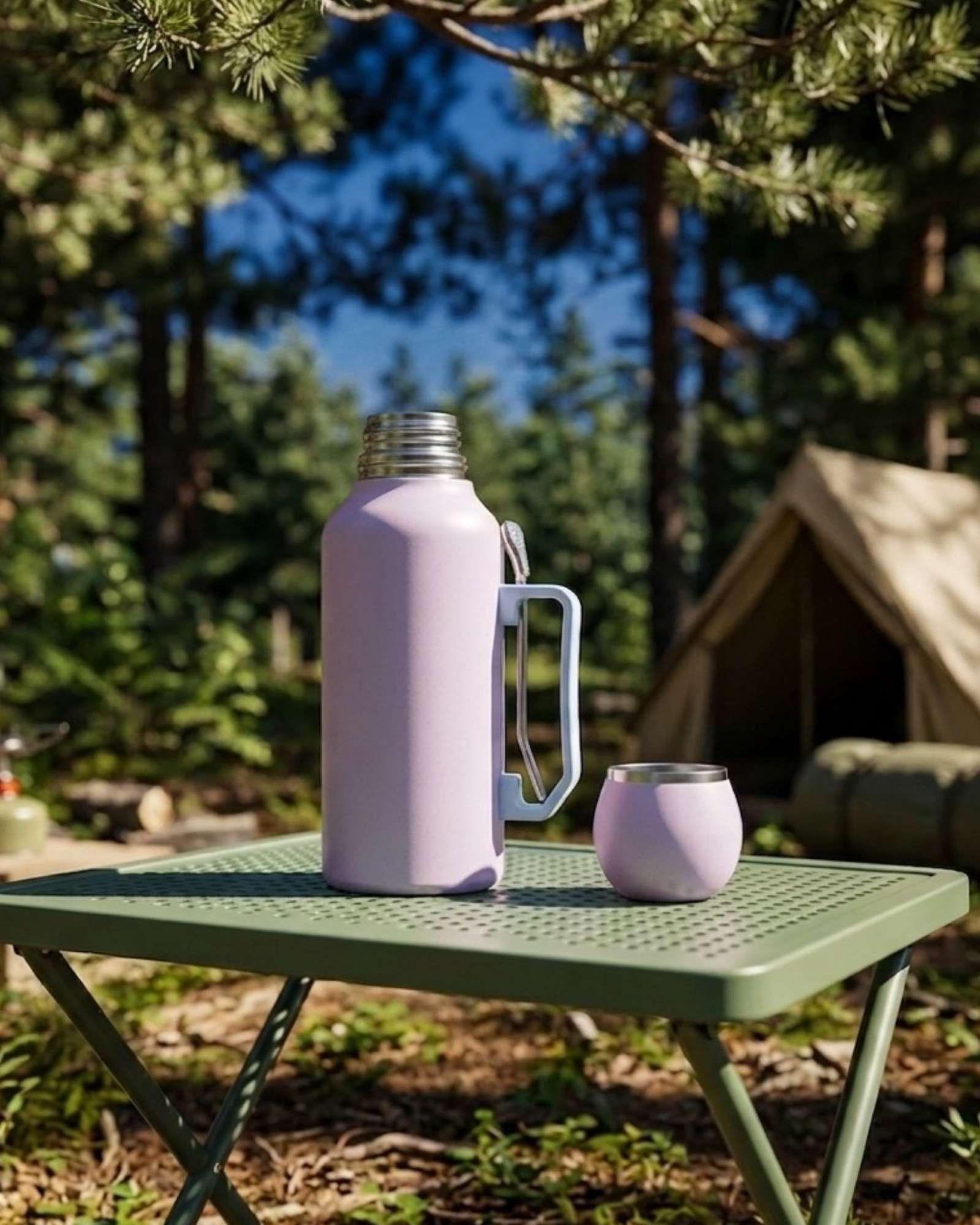 Set outdoor Termo Mate Premium Acero Inoxidable -3