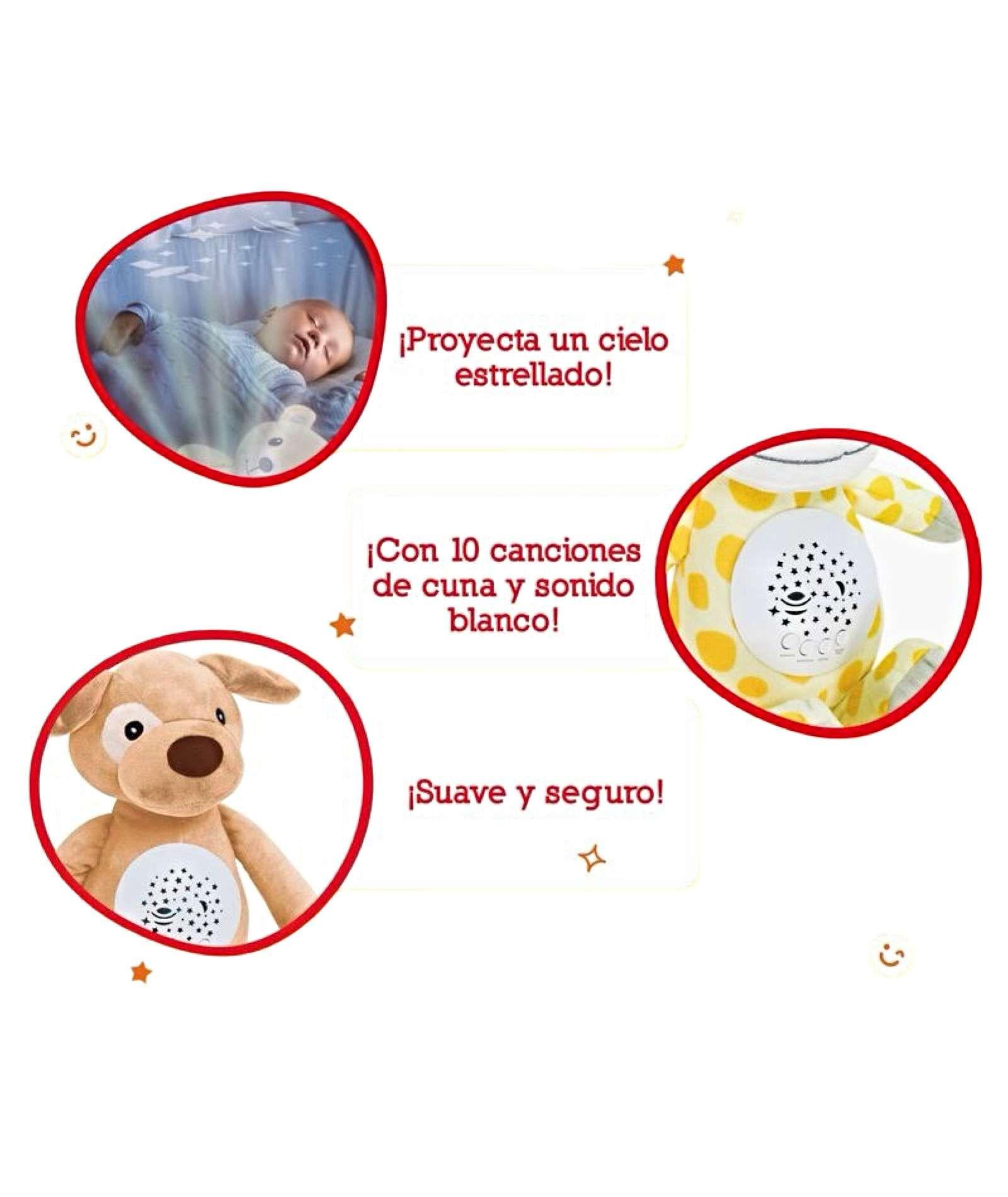 PELUCHE PROYECTOR DE LUCES Y SONIDOS BEBÉ JIRAFA-4