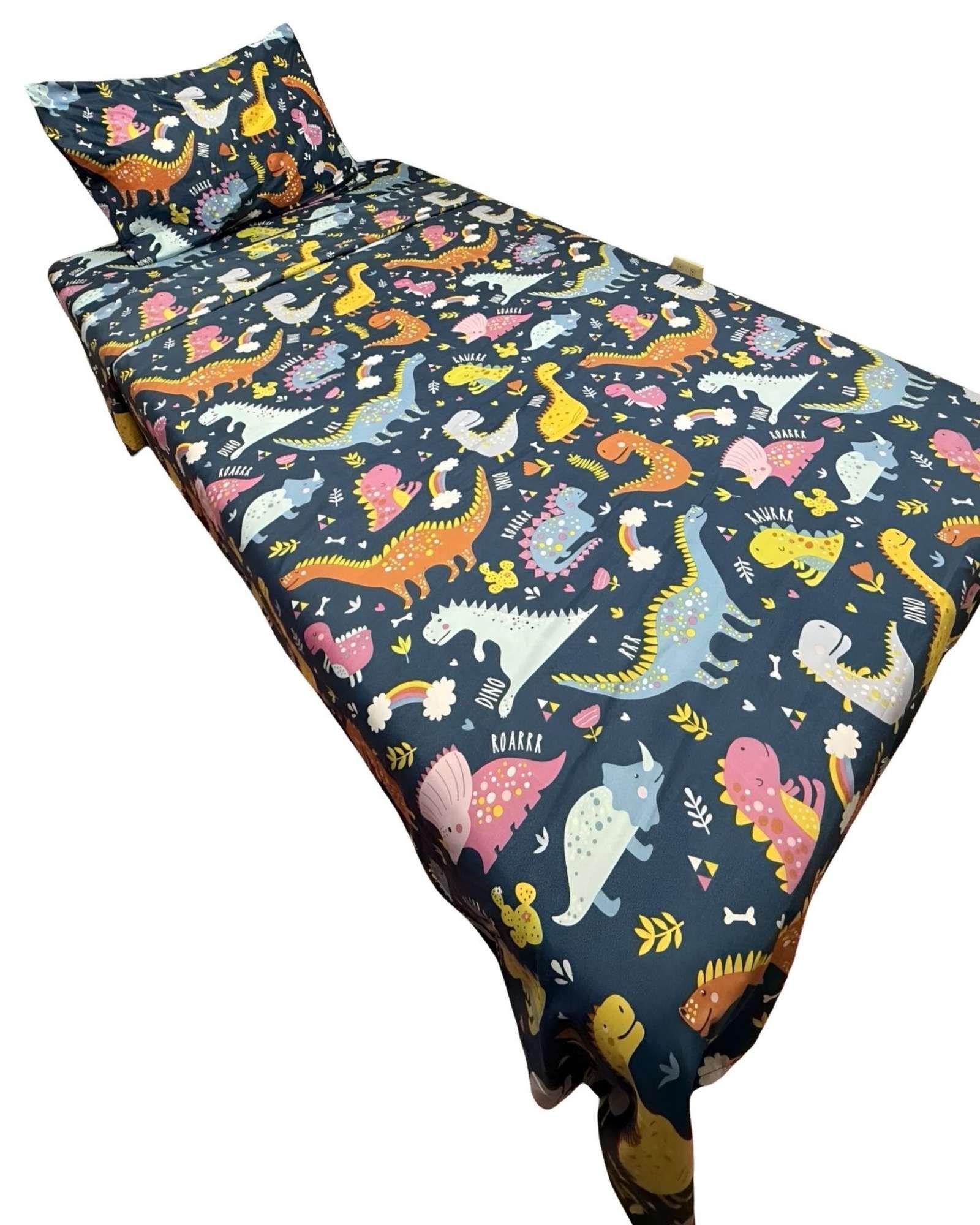 Juego de Sábanas Diseño infantil plaza y media Dinosaurio-3