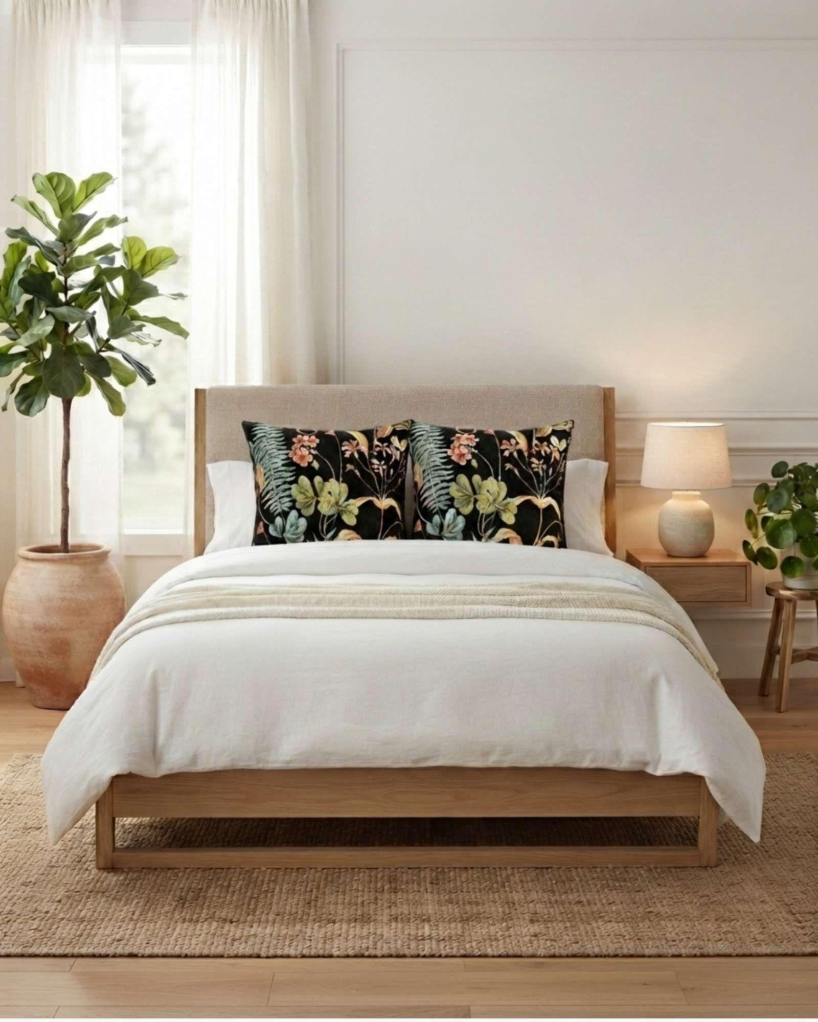 Pack de 6 Fundas Para Cojín Decorativos Botánicos.-1