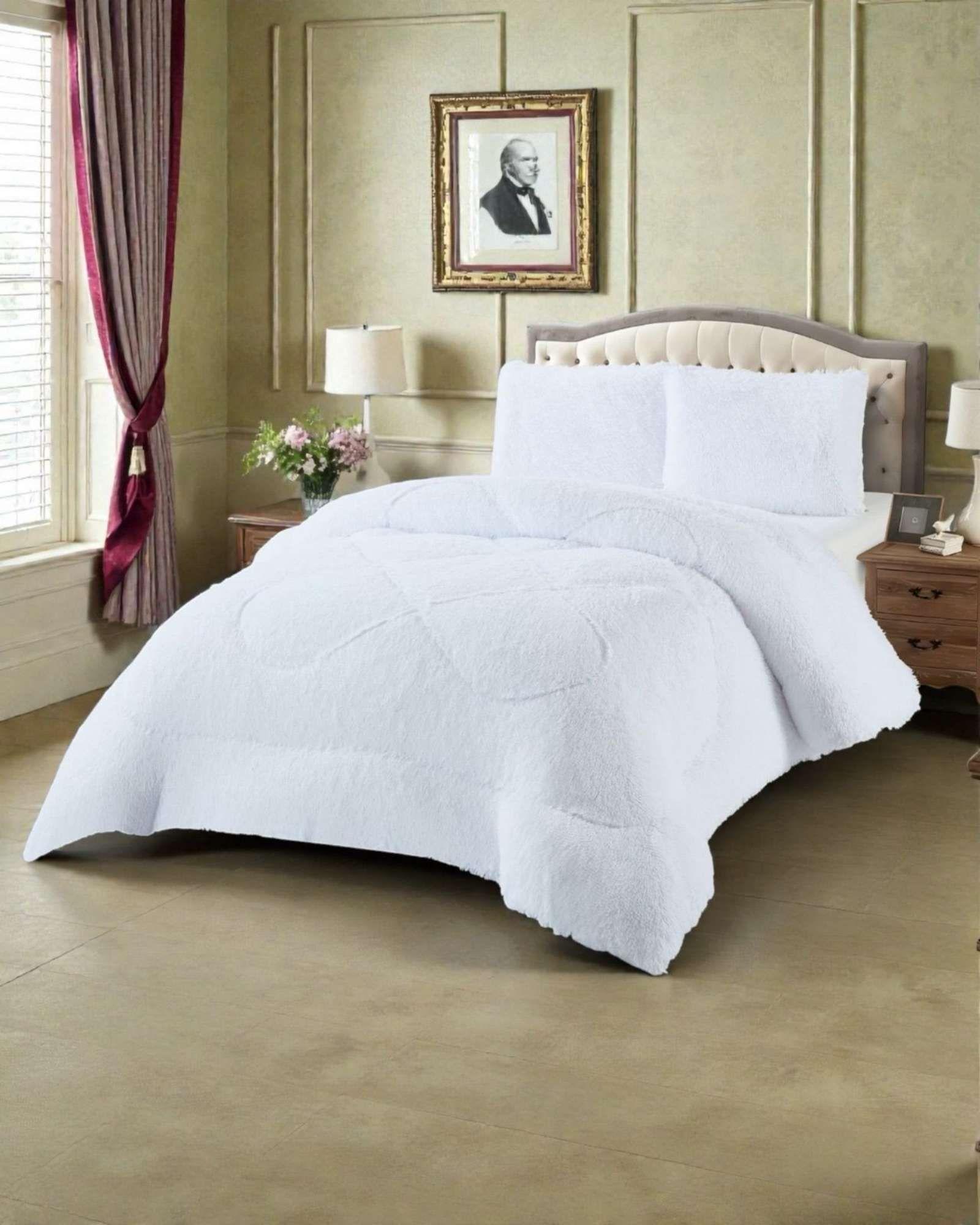 Cubrecama Otoño Invierno Chiporro Peludo Premium 2 Plazas  A77-3