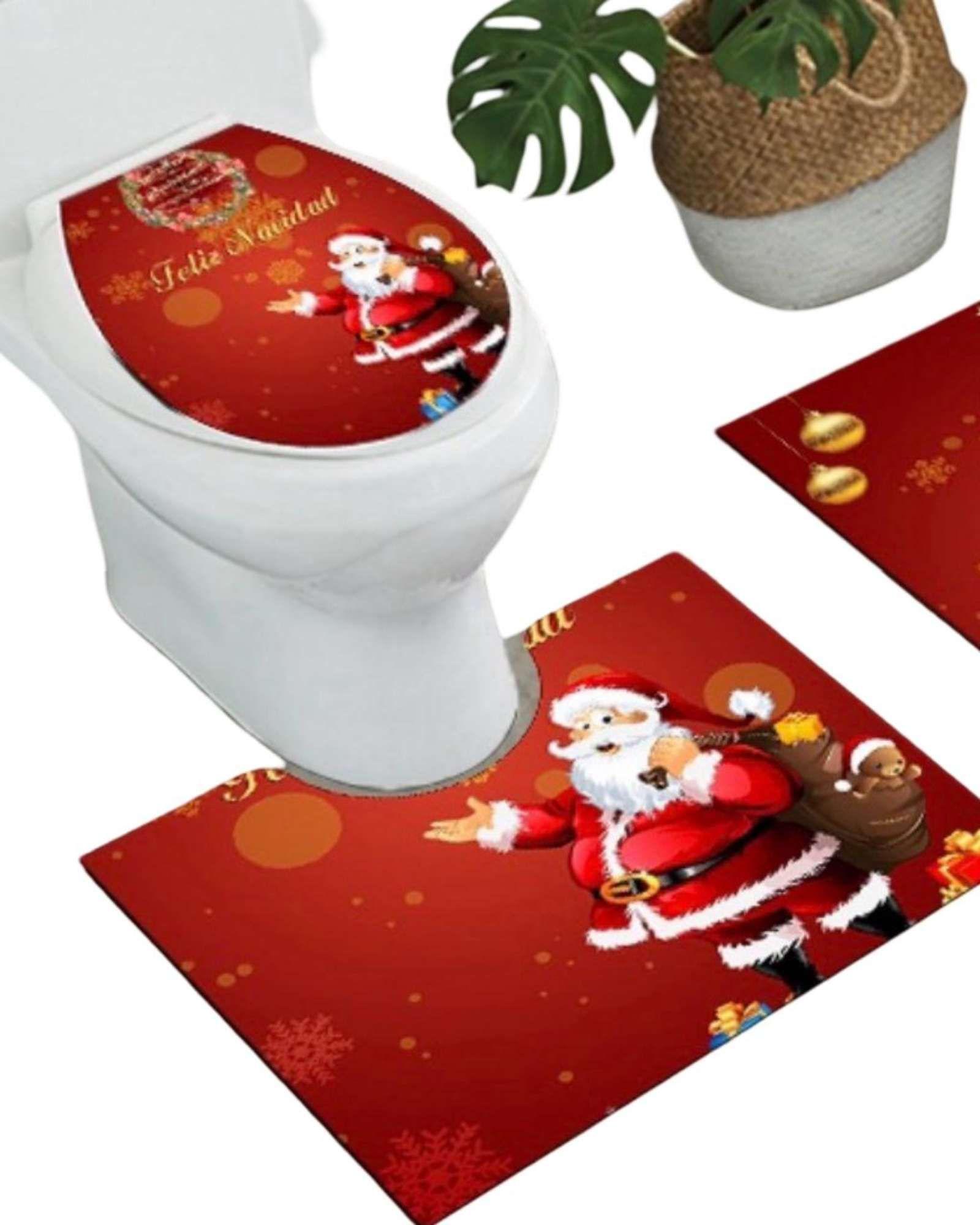 Juego de Alfombra de baño de Navidad 3 piezas A7-2