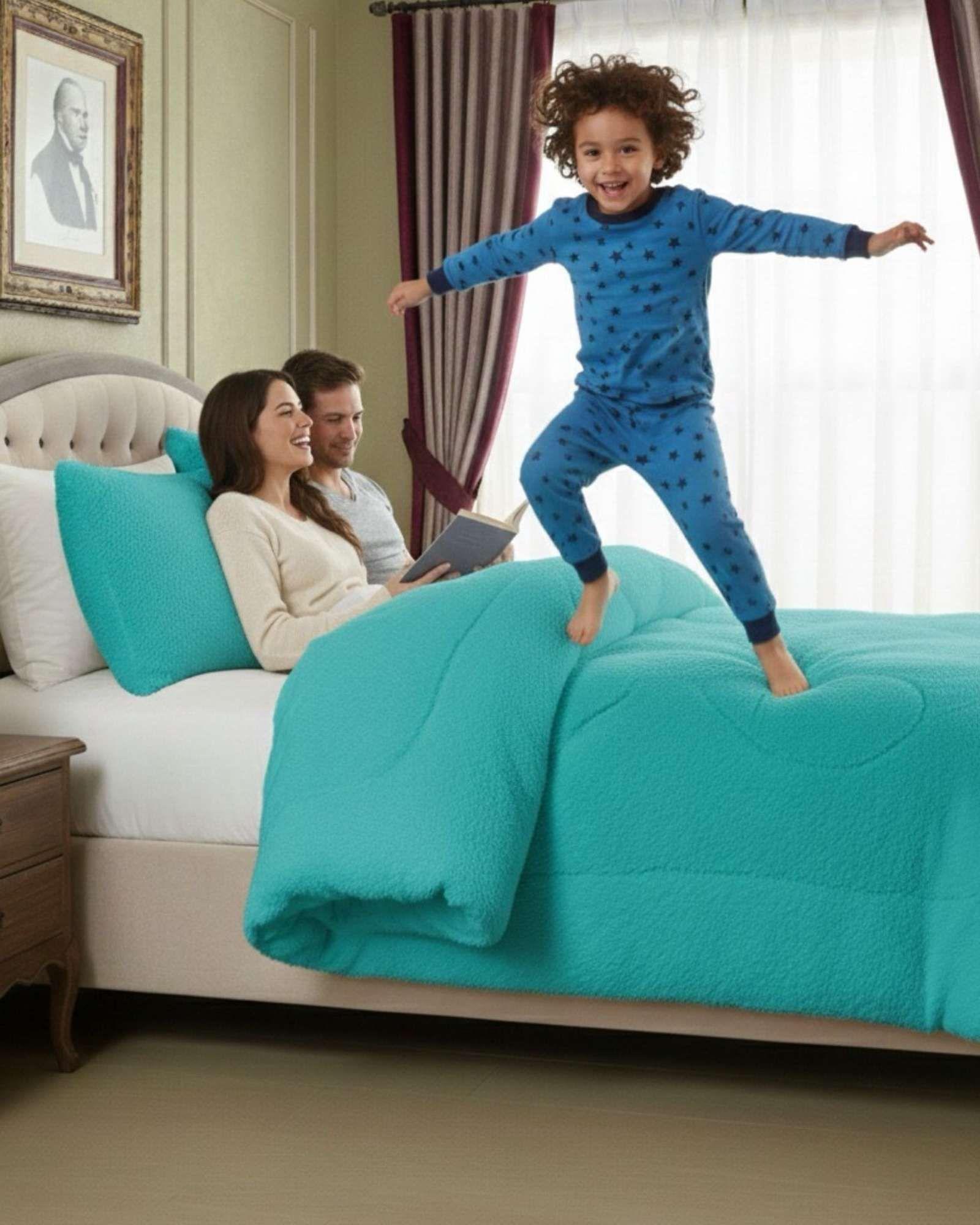 Cubrecama Otoño Invierno Chiporro Peludo Premium King 250 cm x 270 cm A92-4