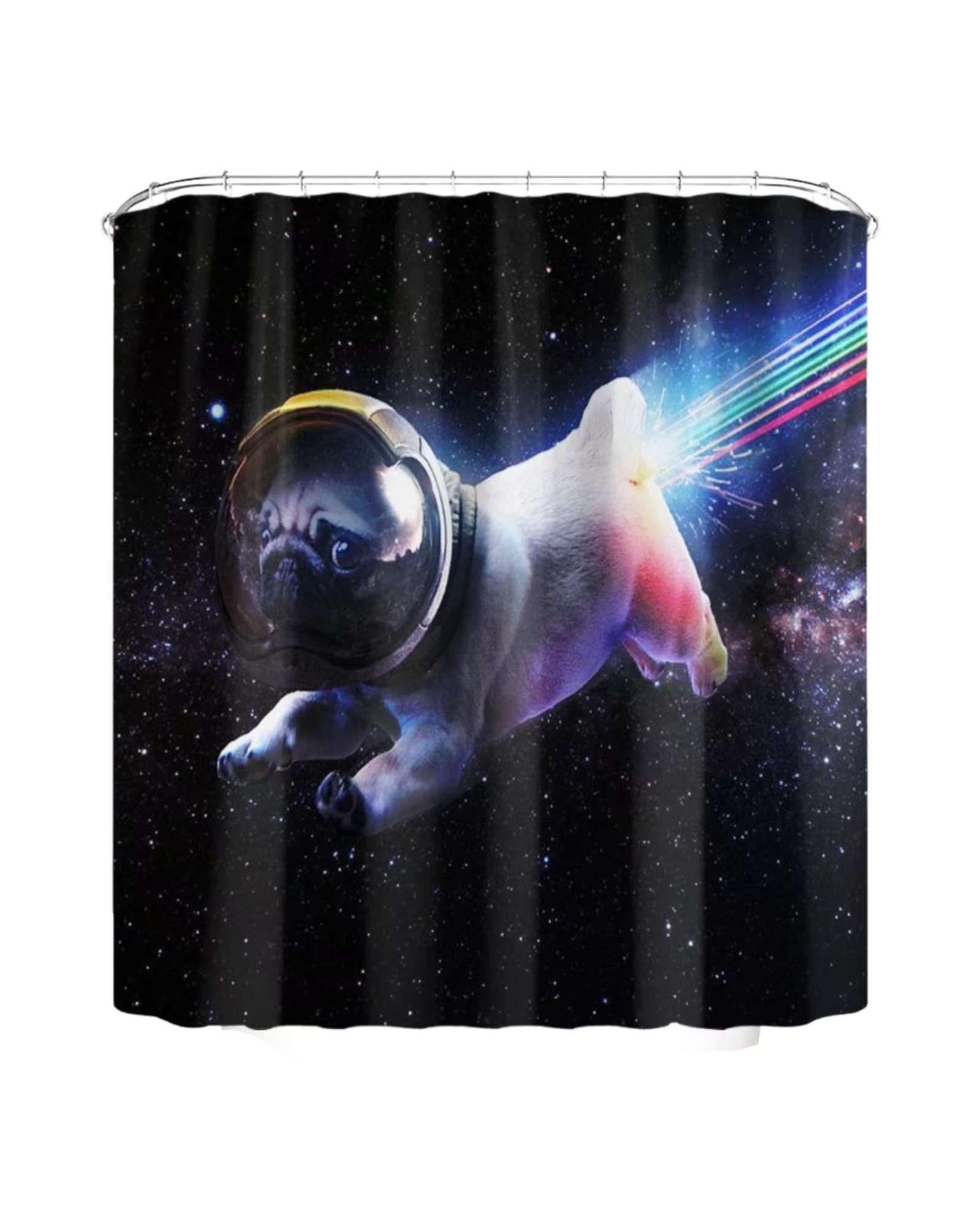 Juego de Cortina de Baño Tela Género + Forro Impermeable T14-3