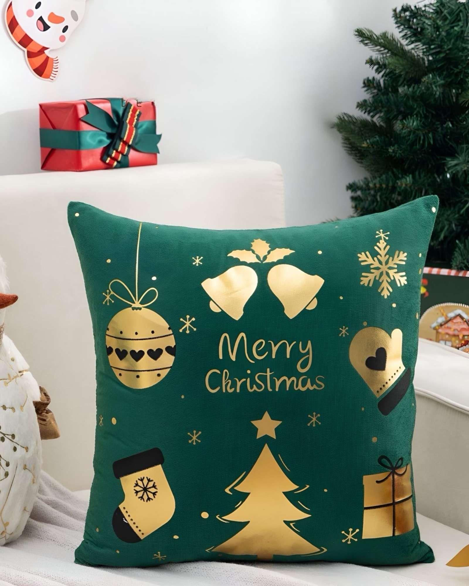 JUEGO DE 2 FUNDAS DE COJIN PARA NAVIDAD M12-1