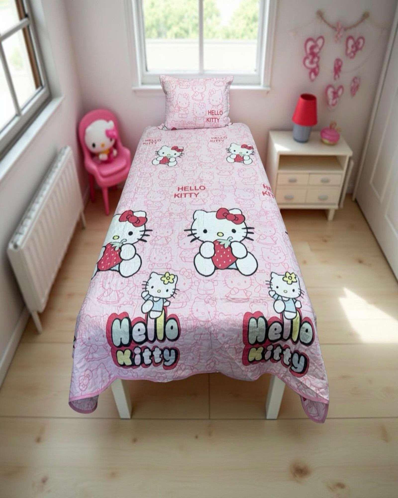 CUBRECAMA COLCHA QUILT NIÑA INFANTIL ROSADO-3