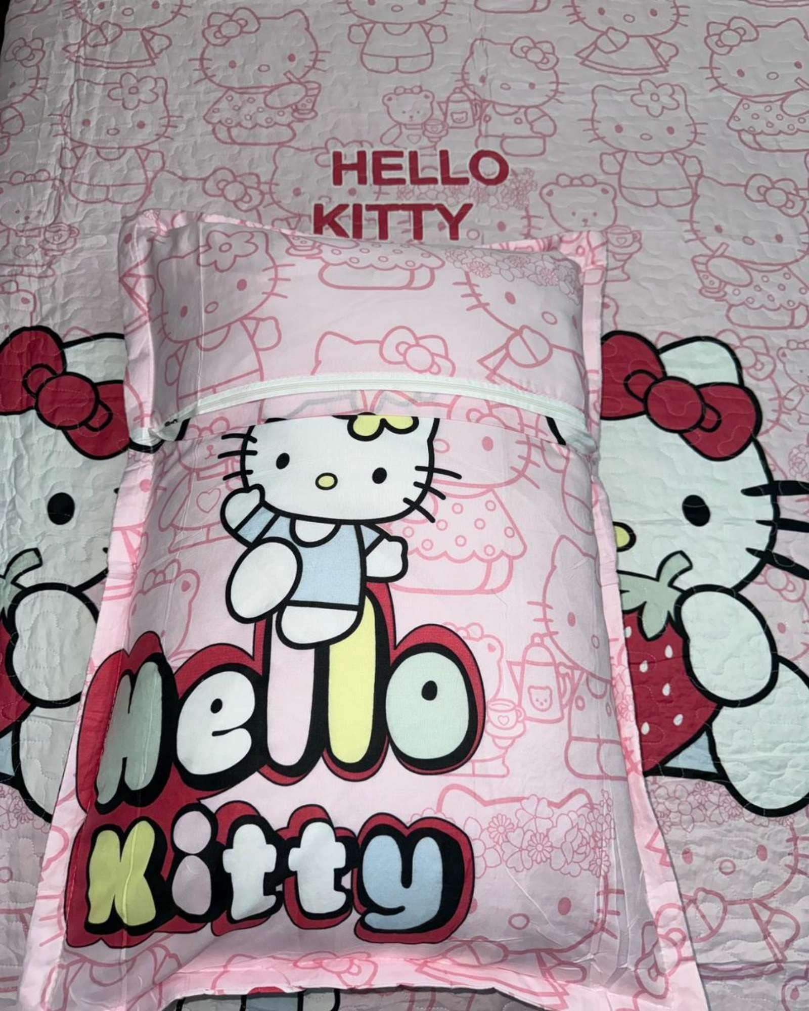 CUBRECAMA COLCHA QUILT NIÑA INFANTIL ROSADO-4