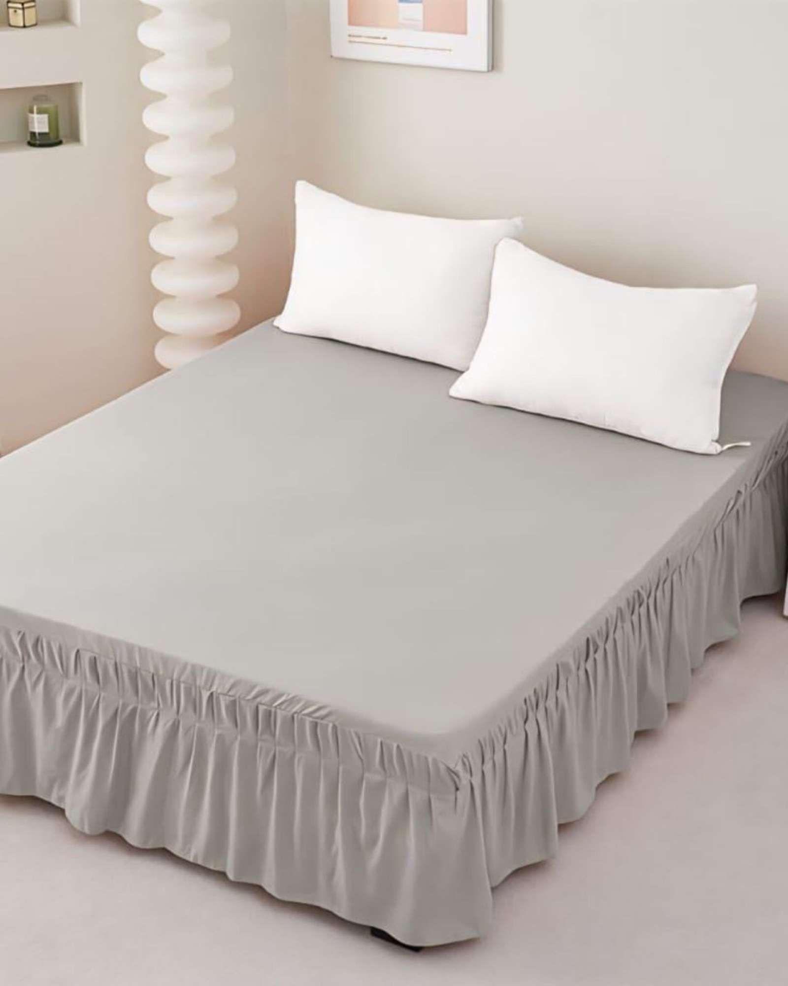 Faldón de Cama Estilo Moderno y Ajuste Perfecto SuperKing  200X200 CM A04-3