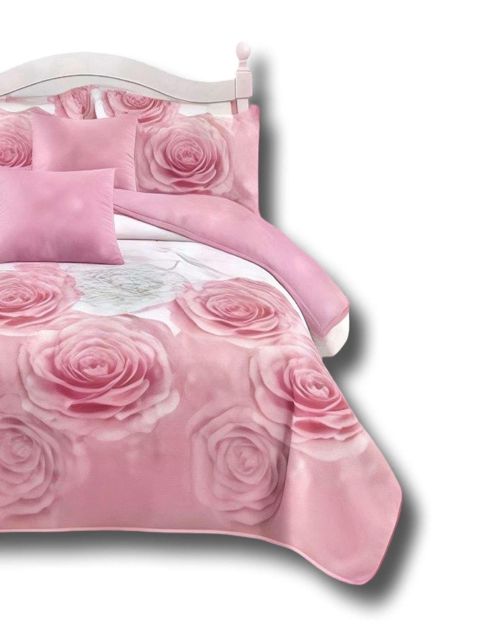 CUBRECAMA COLCHA 9 PIEZAS 2 PLAZAS QUILT MAS SABANAS MAS CORTINA DE TELA C2-2