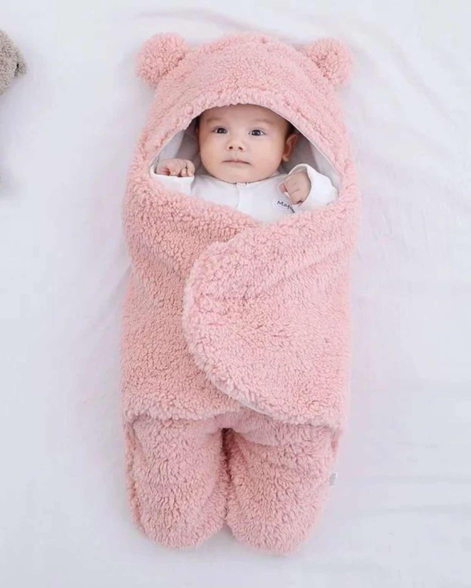 SACO DE BEBÉ OSITO TALLA 6 Meses ROSADO-2