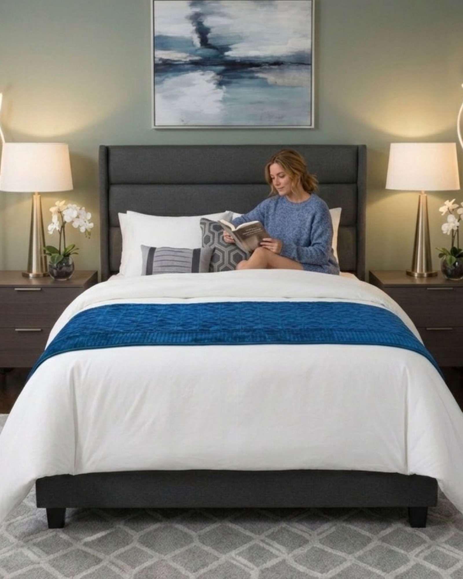 Piecera de Cama Premium Textura Soft y Calidez 90x210 cm A8-2