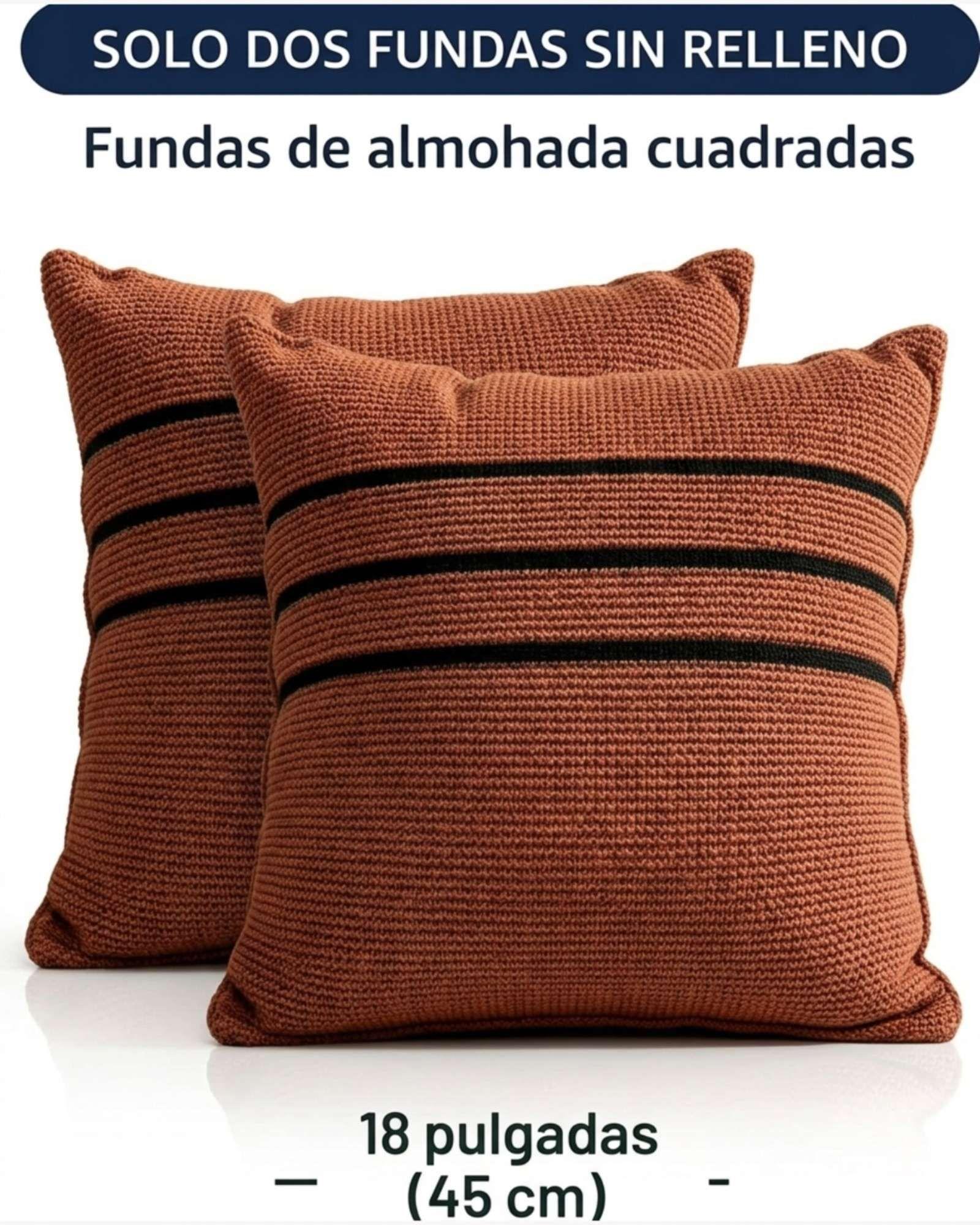 Set de Fundas para Cojines Texturizadas con Franjas 6 unidades-6