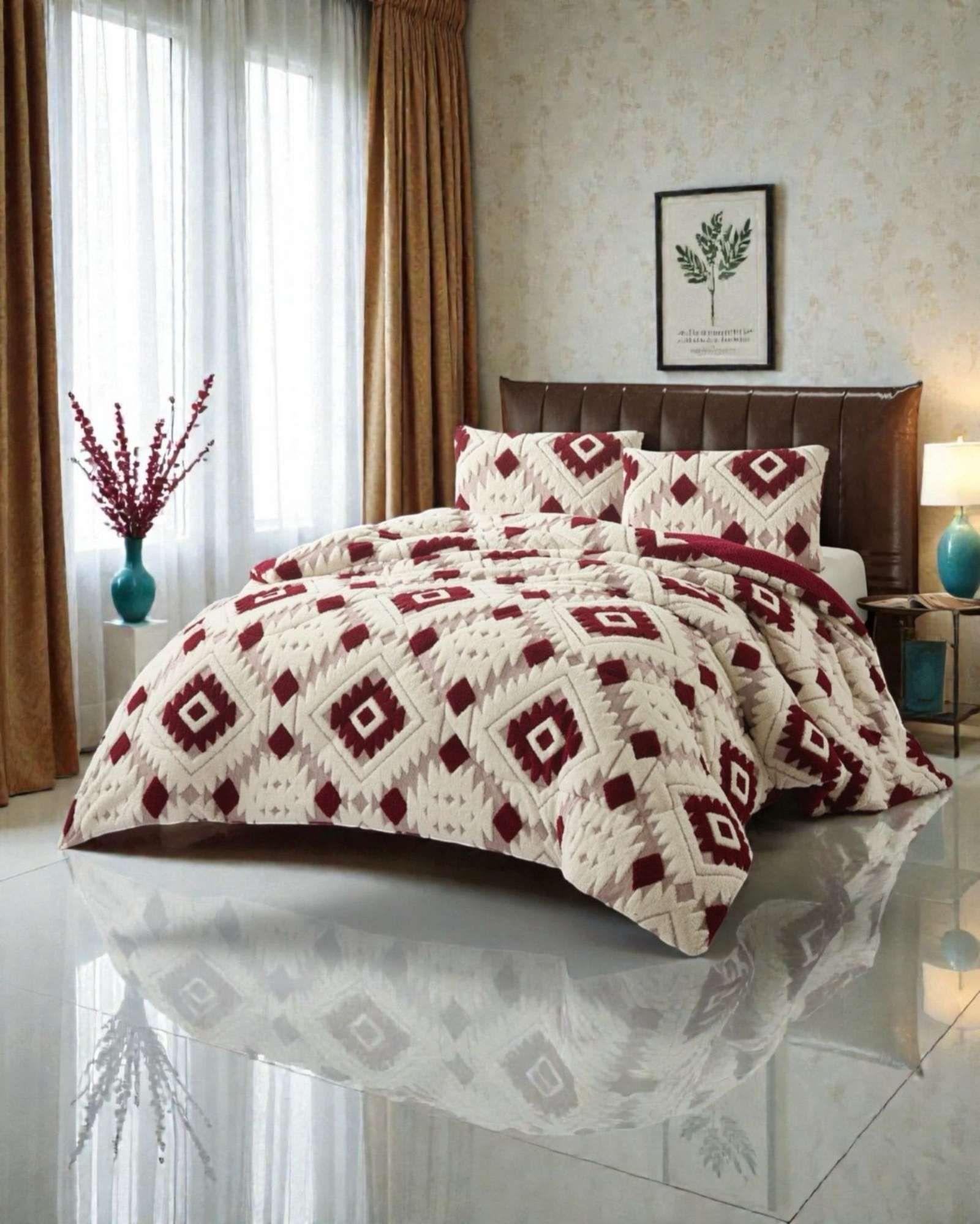 Cubrecama Chiporro Diseño jacquerd Suave y Abrigador King A39-3