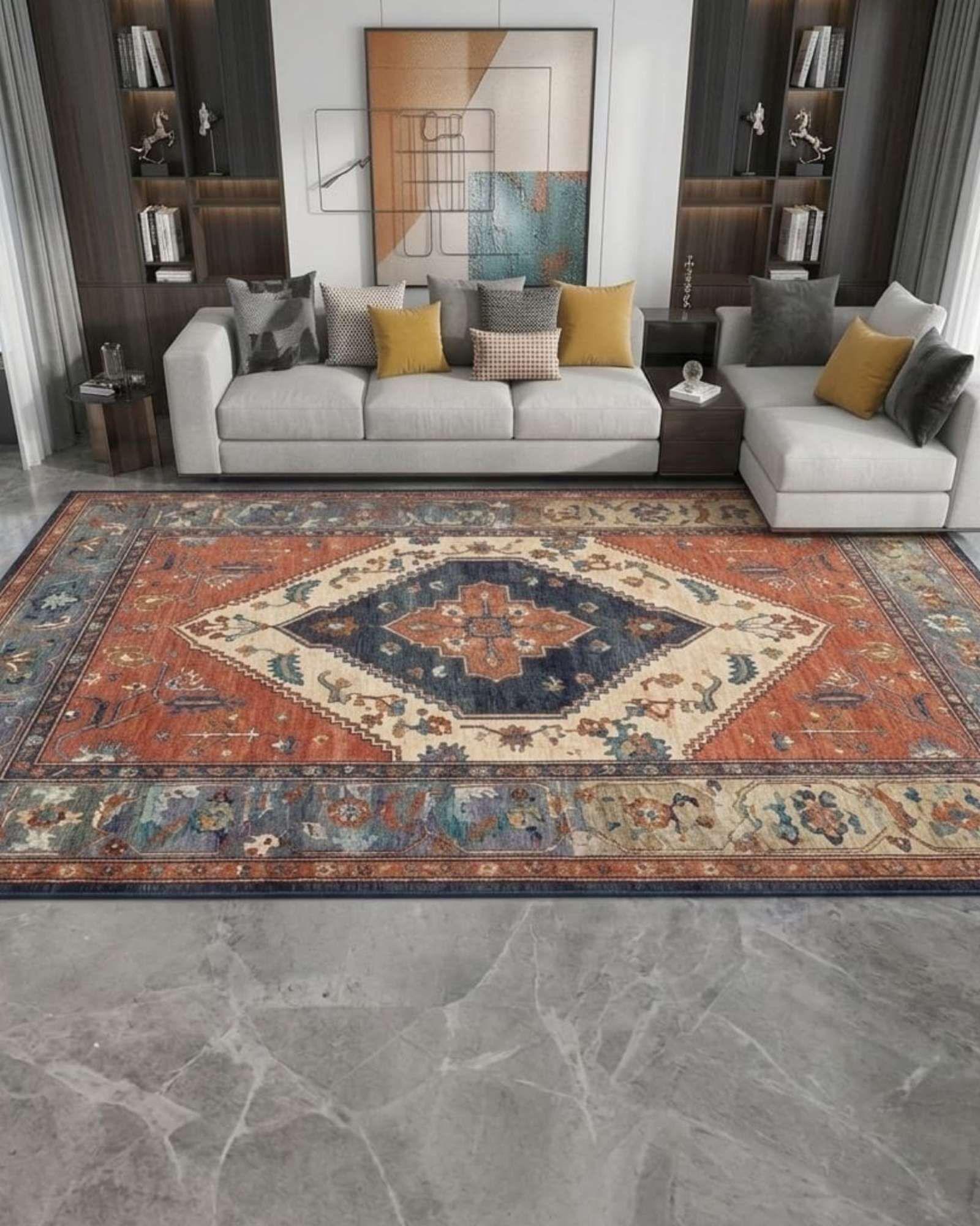 ALFOMBRA PARA LIVING ANTIDESLIZANTE SOFISTICADA-2