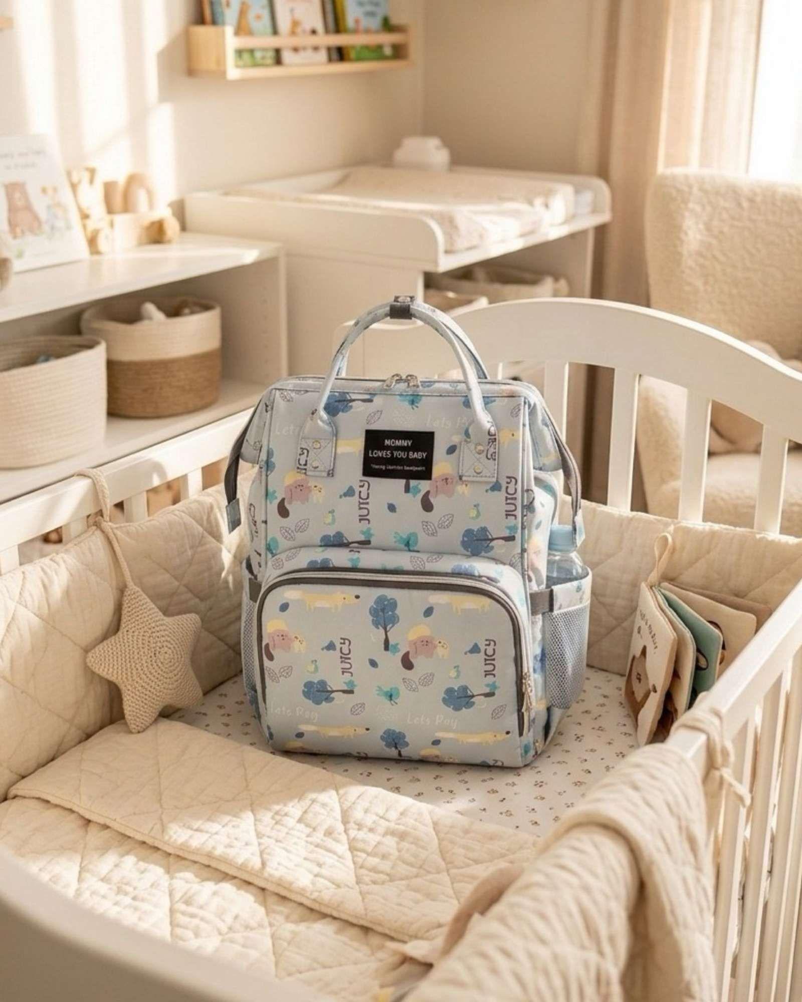 Mochila Maternal Bolso Pañalera Térmica Impermeable Premium 02-1