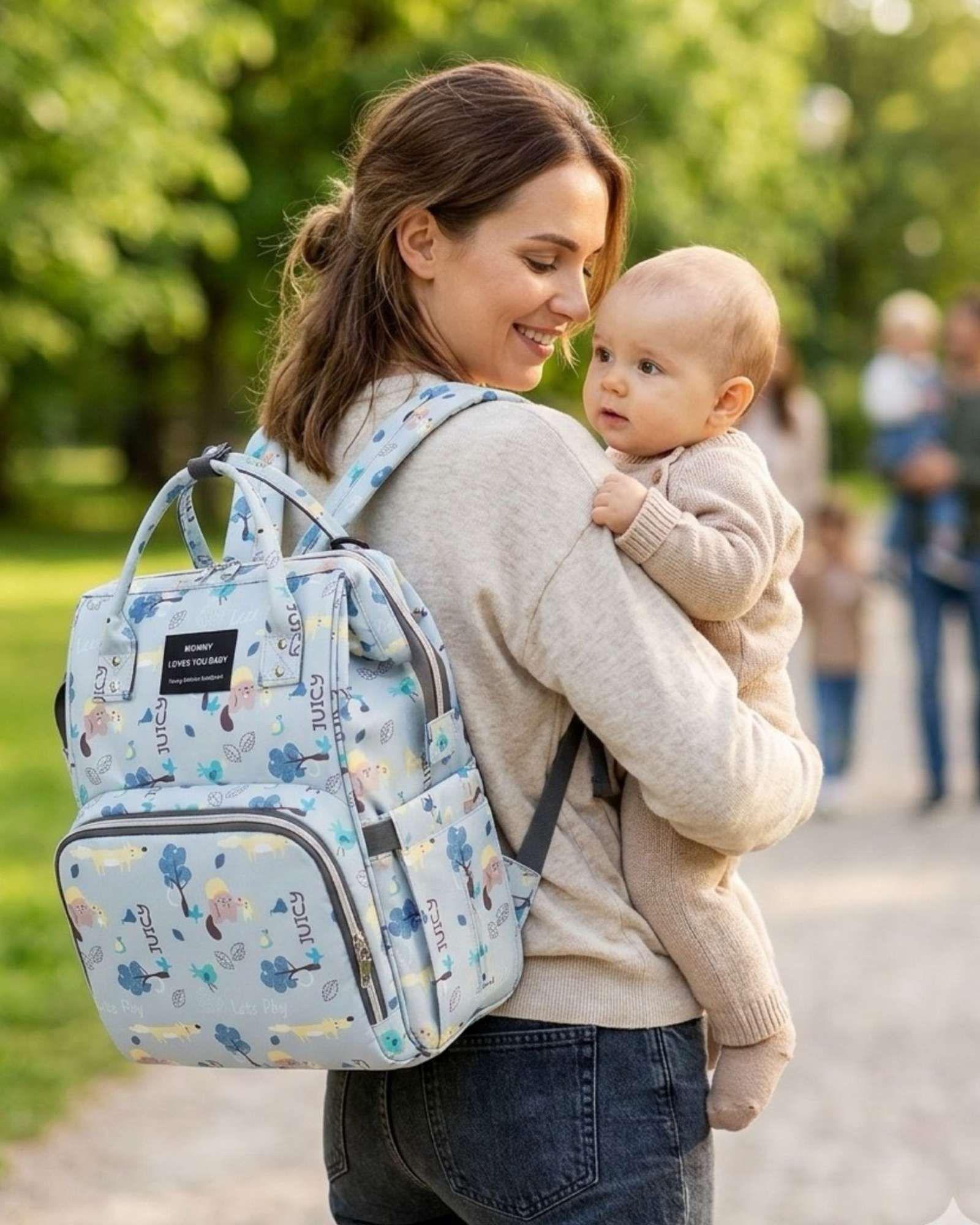 Mochila Maternal Bolso Pañalera Térmica Impermeable Premium 02-2