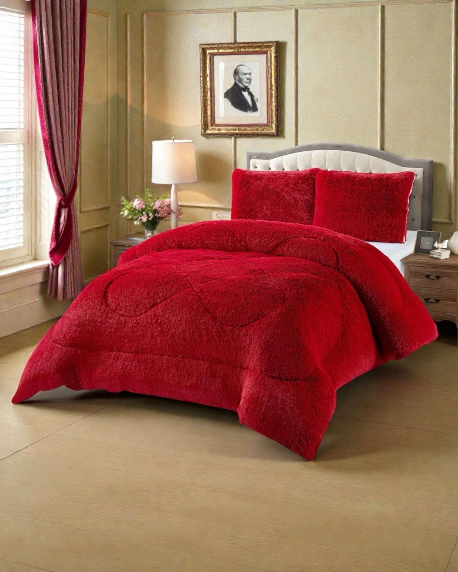 Cubrecama Otoño Invierno Chiporro Peludo Premium King 250 cm x 270 cm A93-3